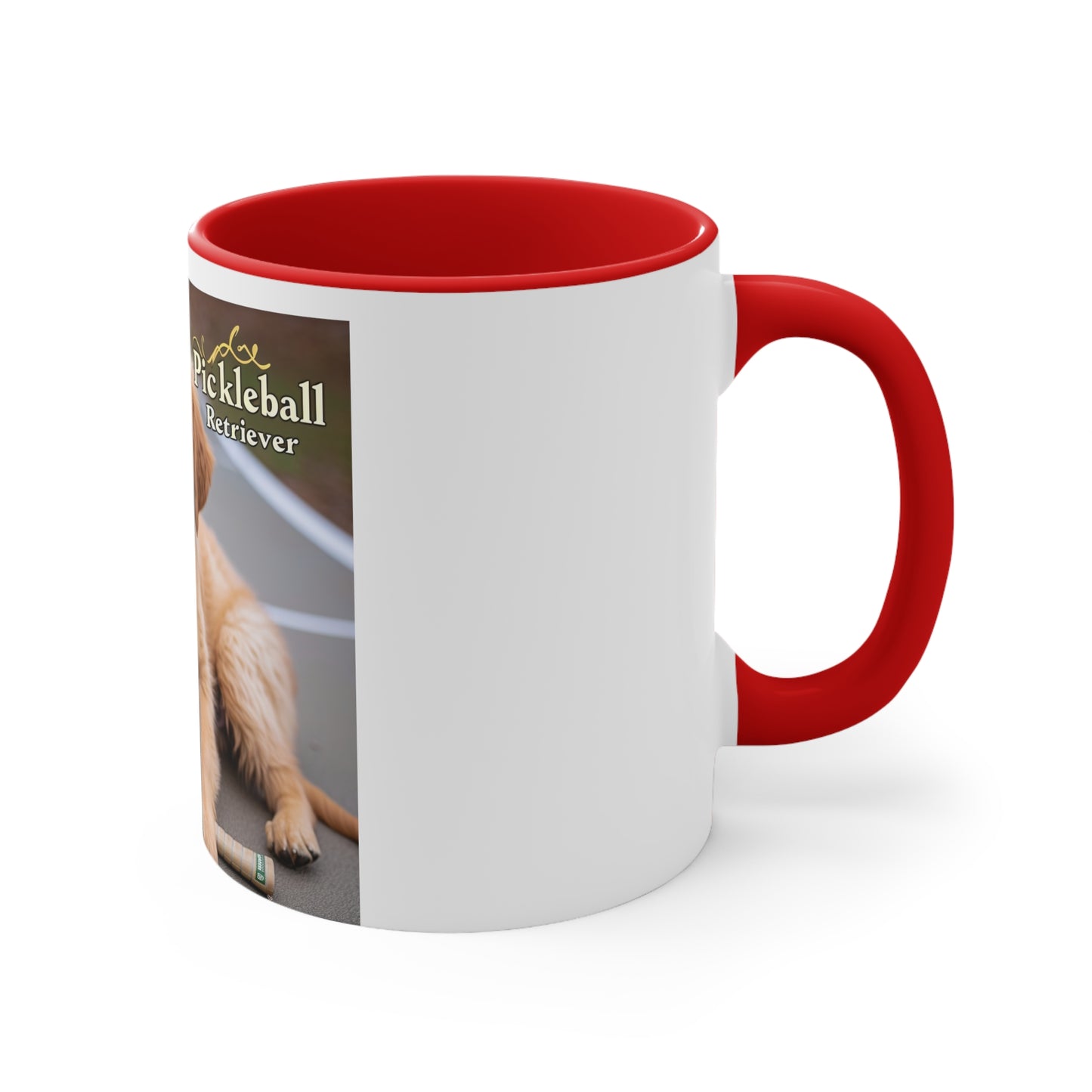 Pickleball Pup Partner – Accent Coffee Mug