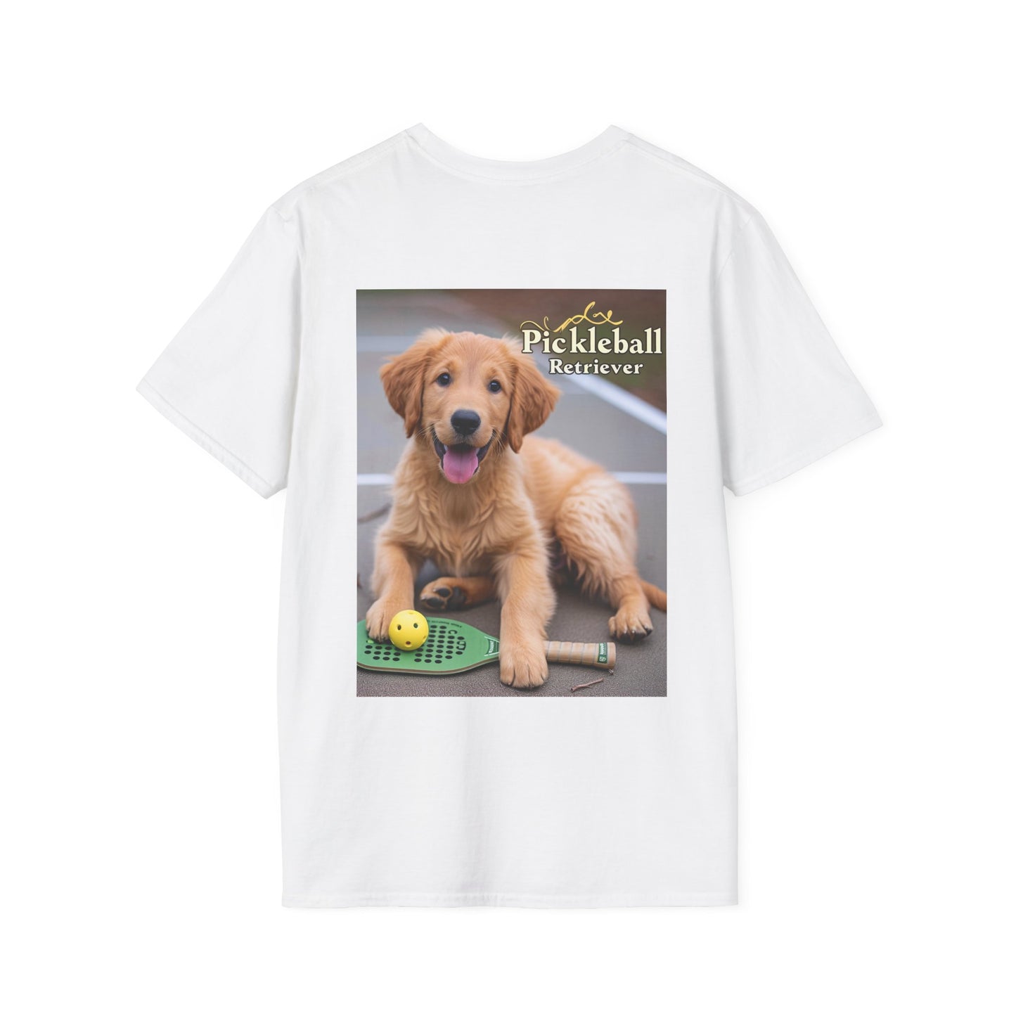 Classic Pickleball Pup Partner – Unisex Soft-Style Tee