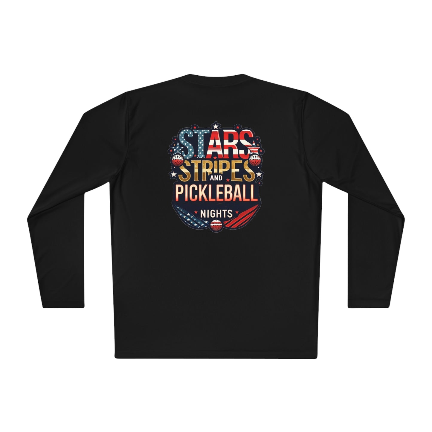 Stars, Stripes and Pickleball Nights Performance Long Sleeve Tee