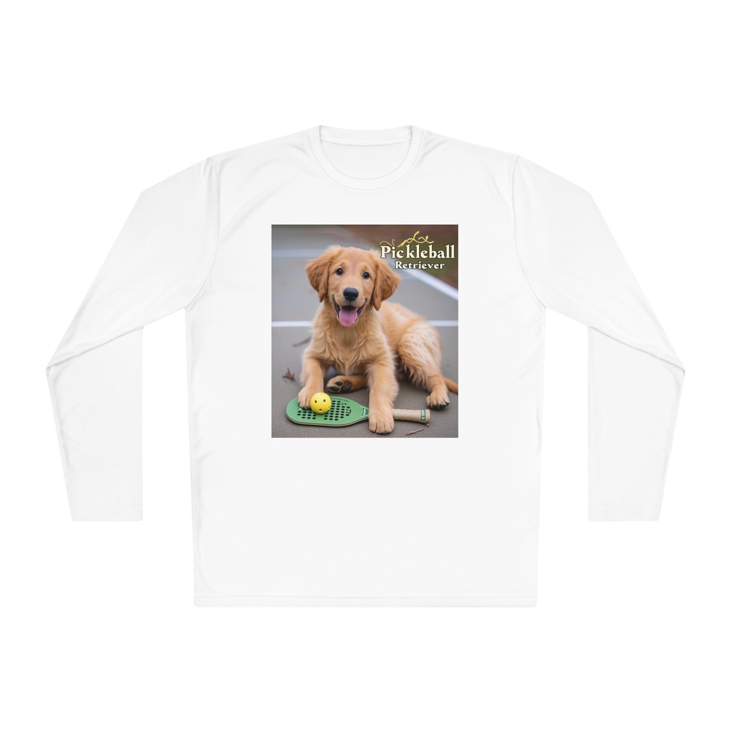 Pickleball Pup Partner – Unisex UV Protective Pickleball Long Sleeve Tee