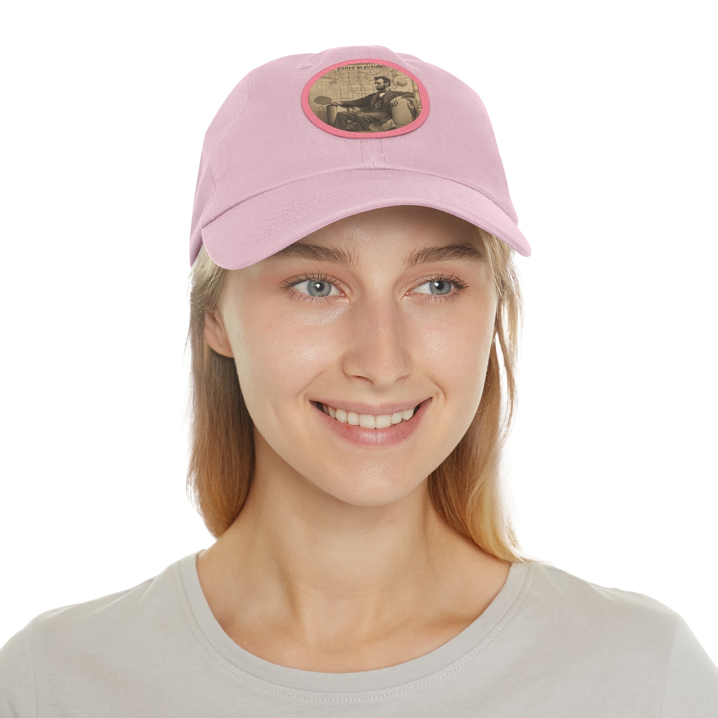 United We Pickleball Leather Patch Hat