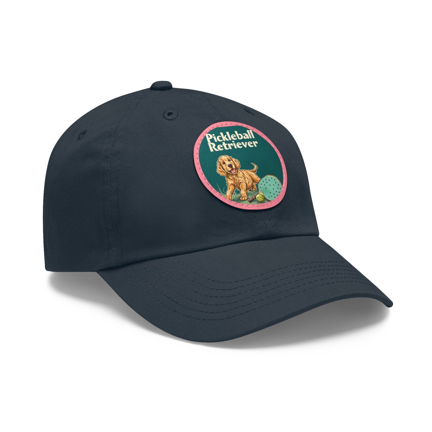 Pickleball Retriever Leather Patch Hat