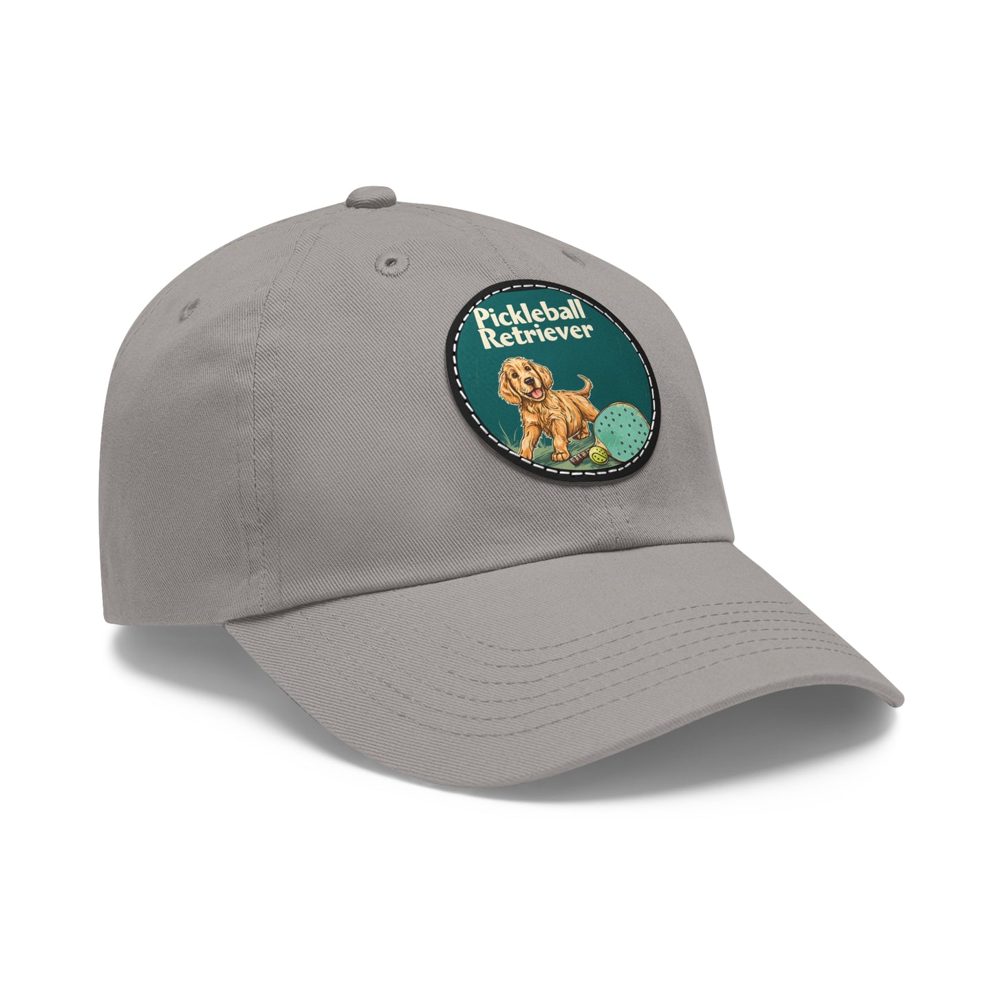 Pickleball Retriever Leather Patch Hat