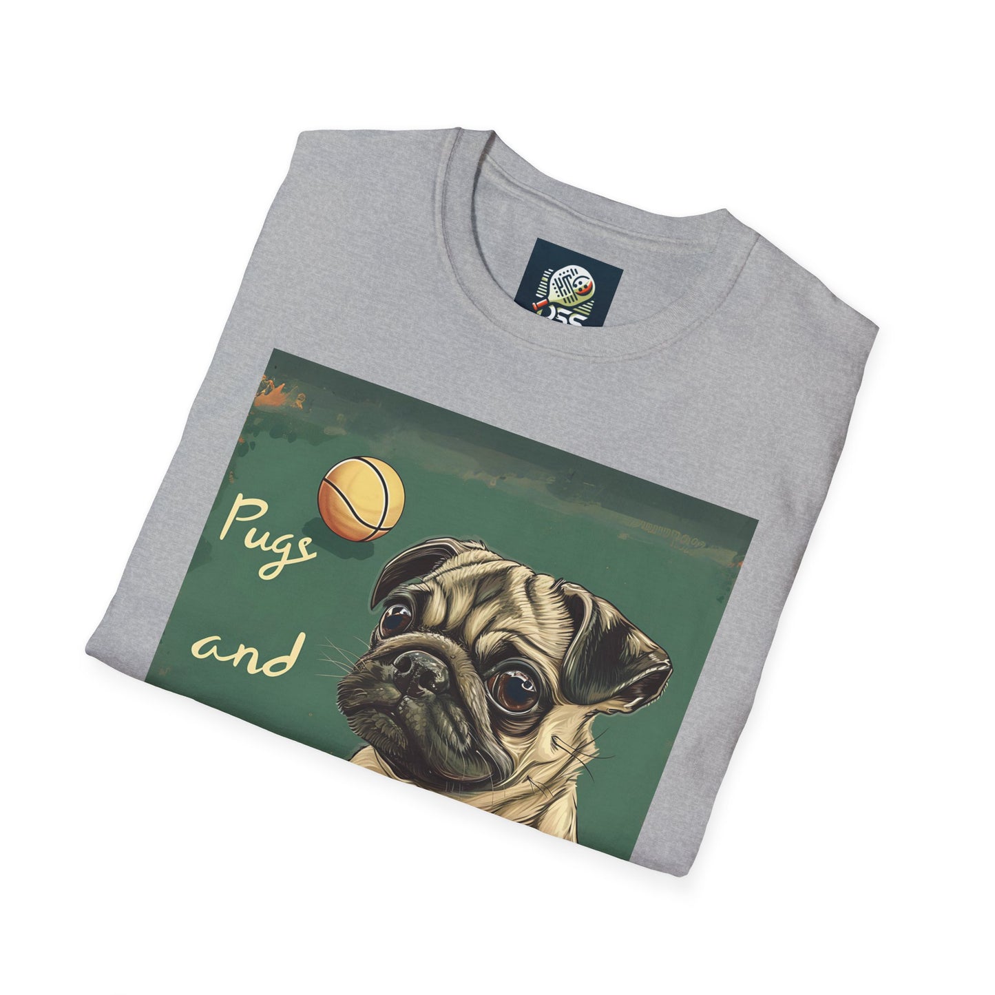 Pugs and Pickleball Comfort Tee – Unisex Soft-Style