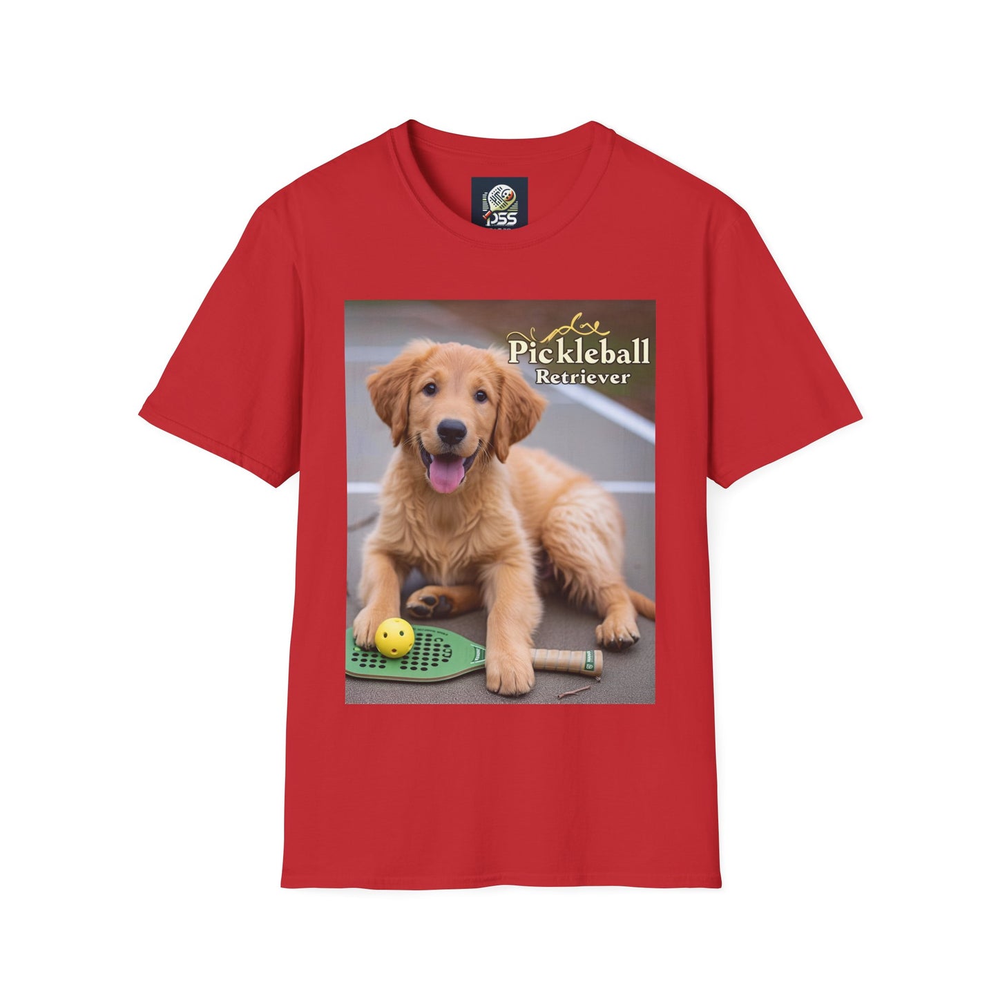 Pickleball Pup Partner – Unisex Soft-Style Tee