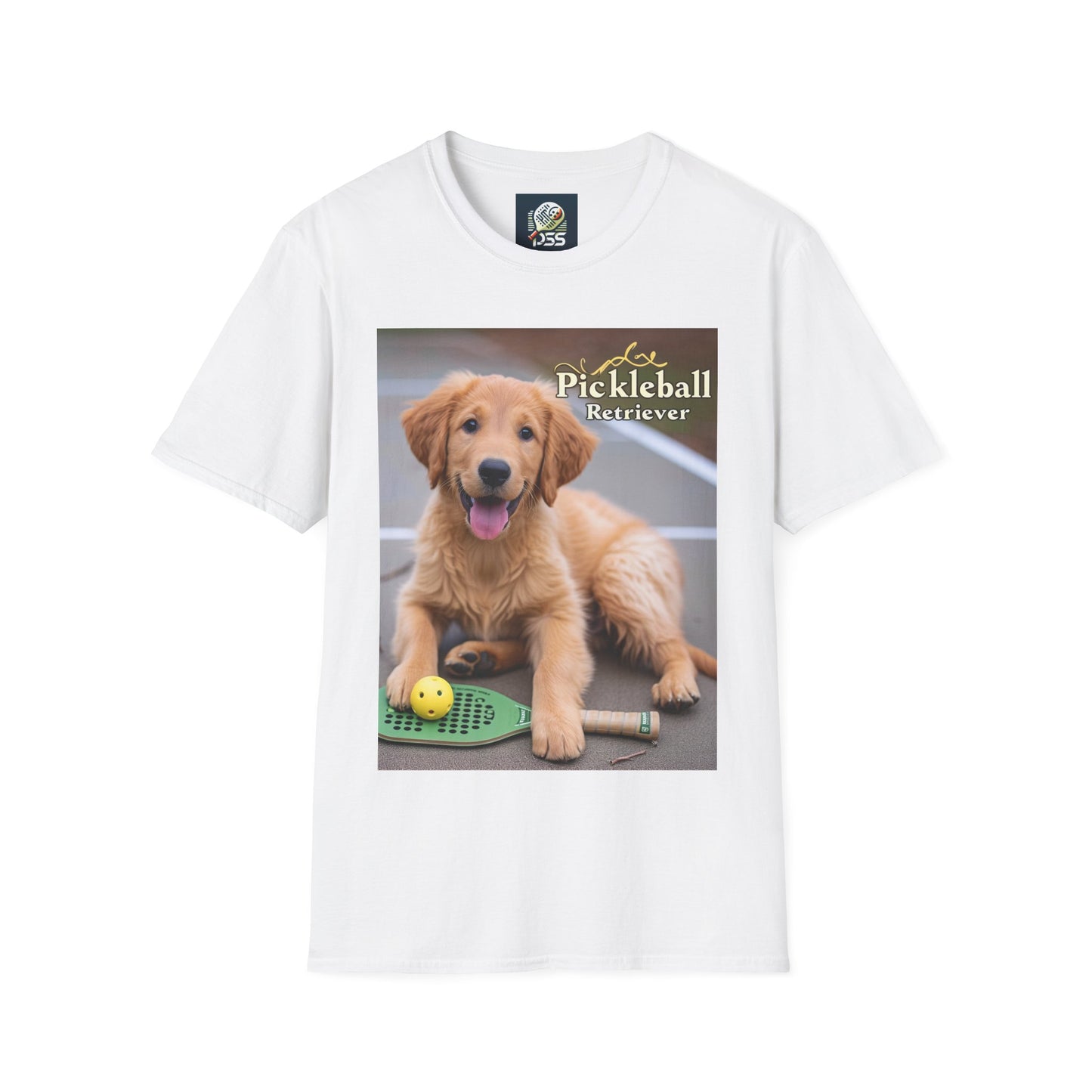 Pickleball Pup Partner – Unisex Soft-Style Tee