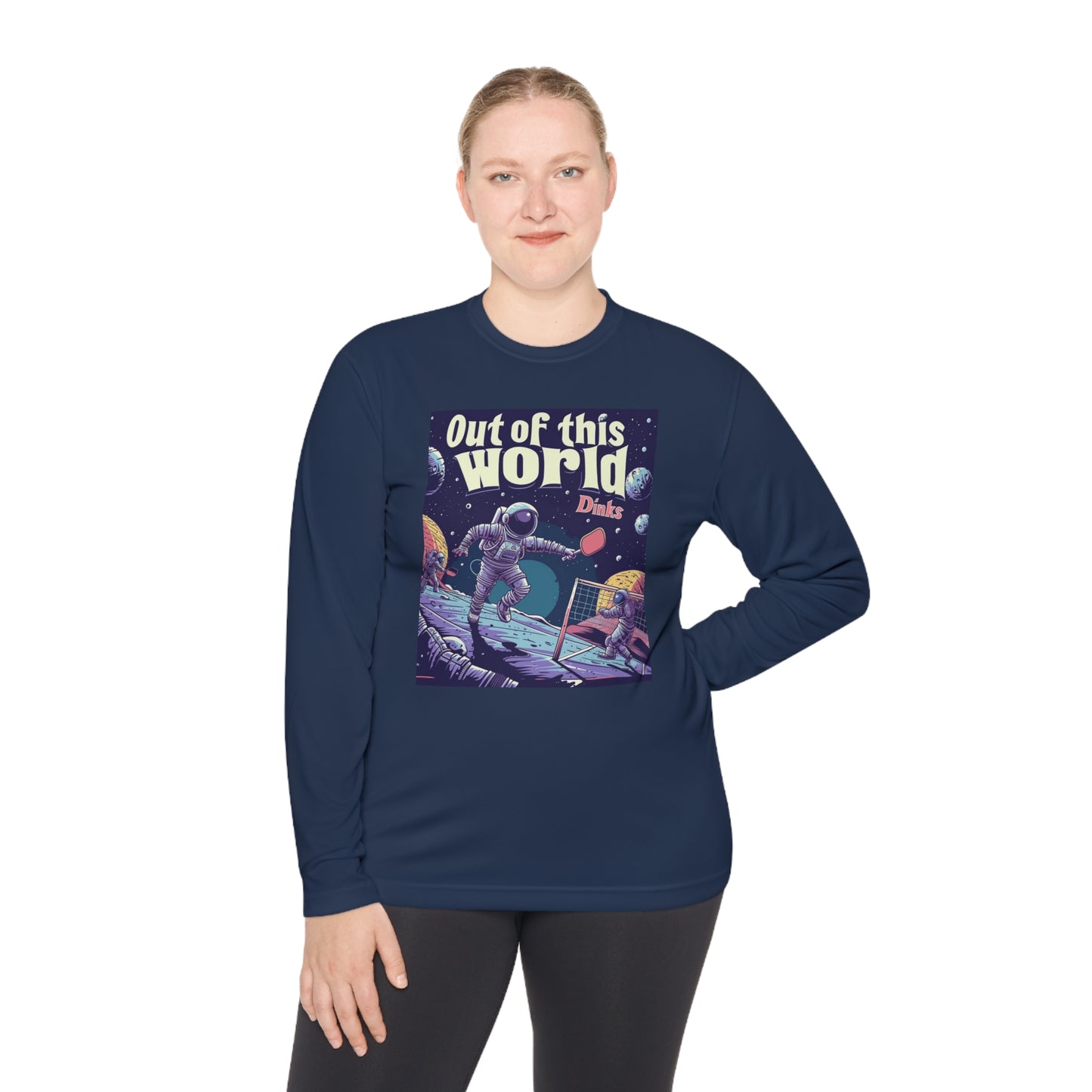 Galactic Game Point Tee – Unisex UV Protective Pickleball Long Sleeve Tee