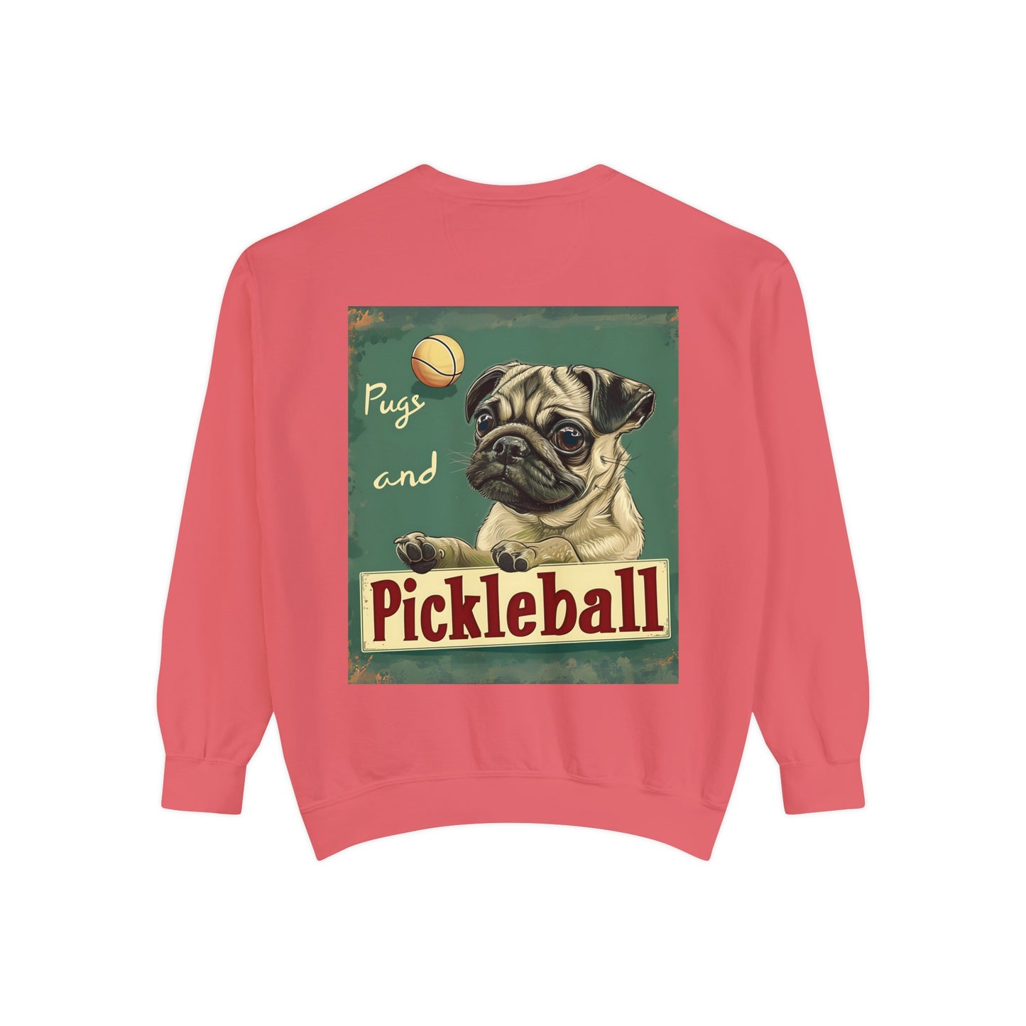 Classic Pugs and Pickleball – Unisex Cozy Pickleball Sweatshirt