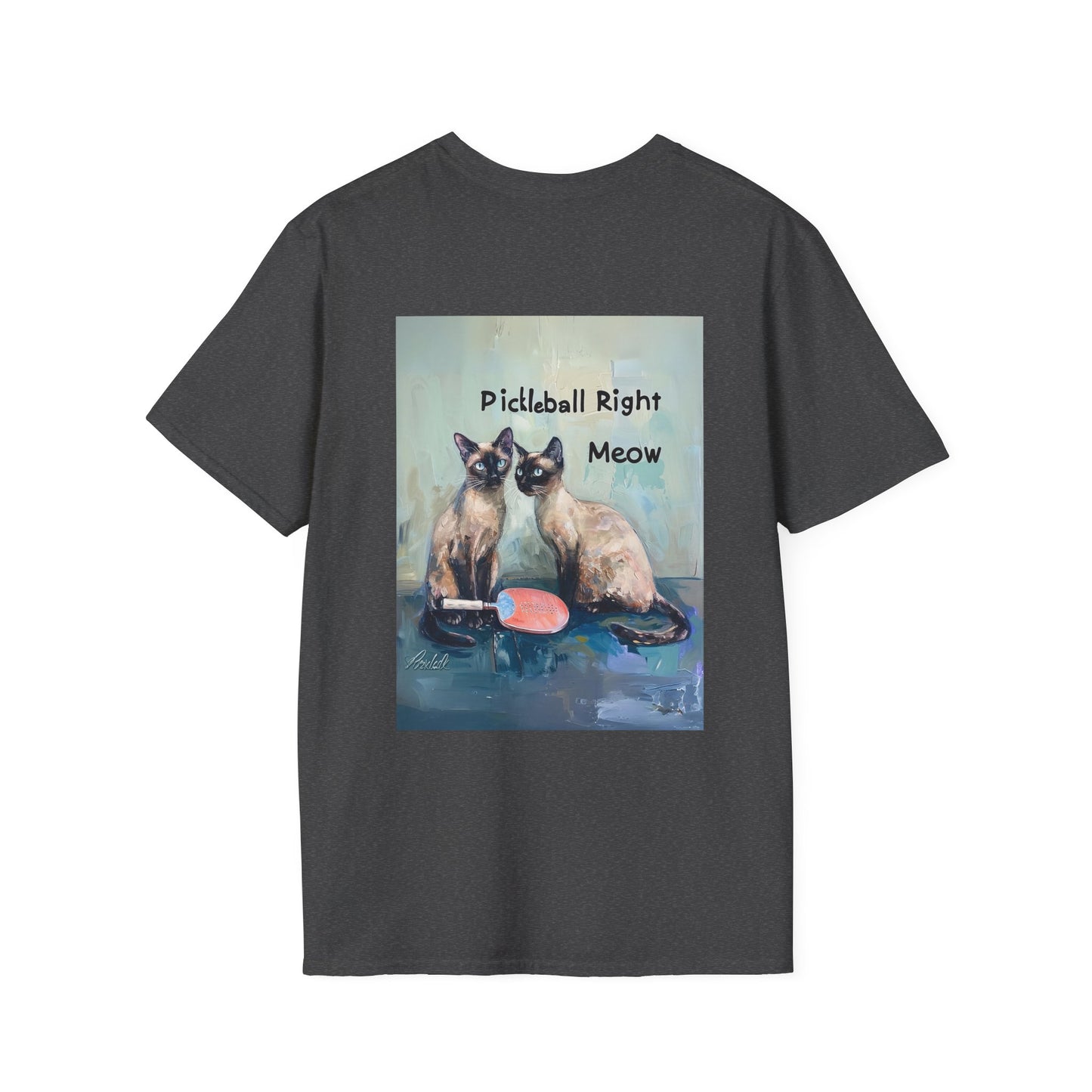 Classic Pickleball Right Meow Comfort Tee – Unisex Soft-Style