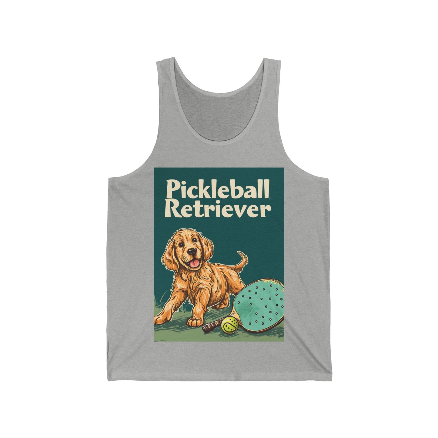 Pickleball Retriever Unisex Jersey Tank