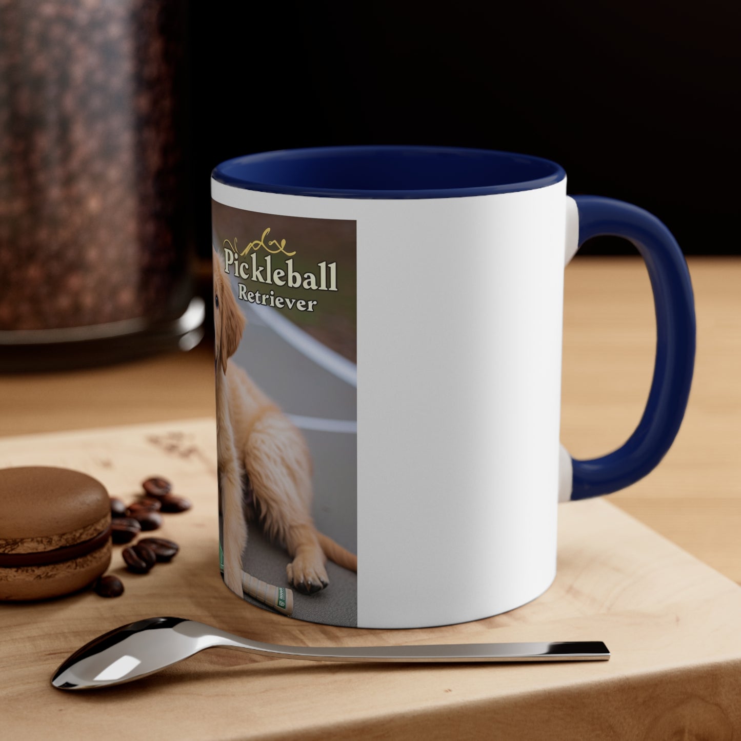 Pickleball Pup Partner – Accent Coffee Mug