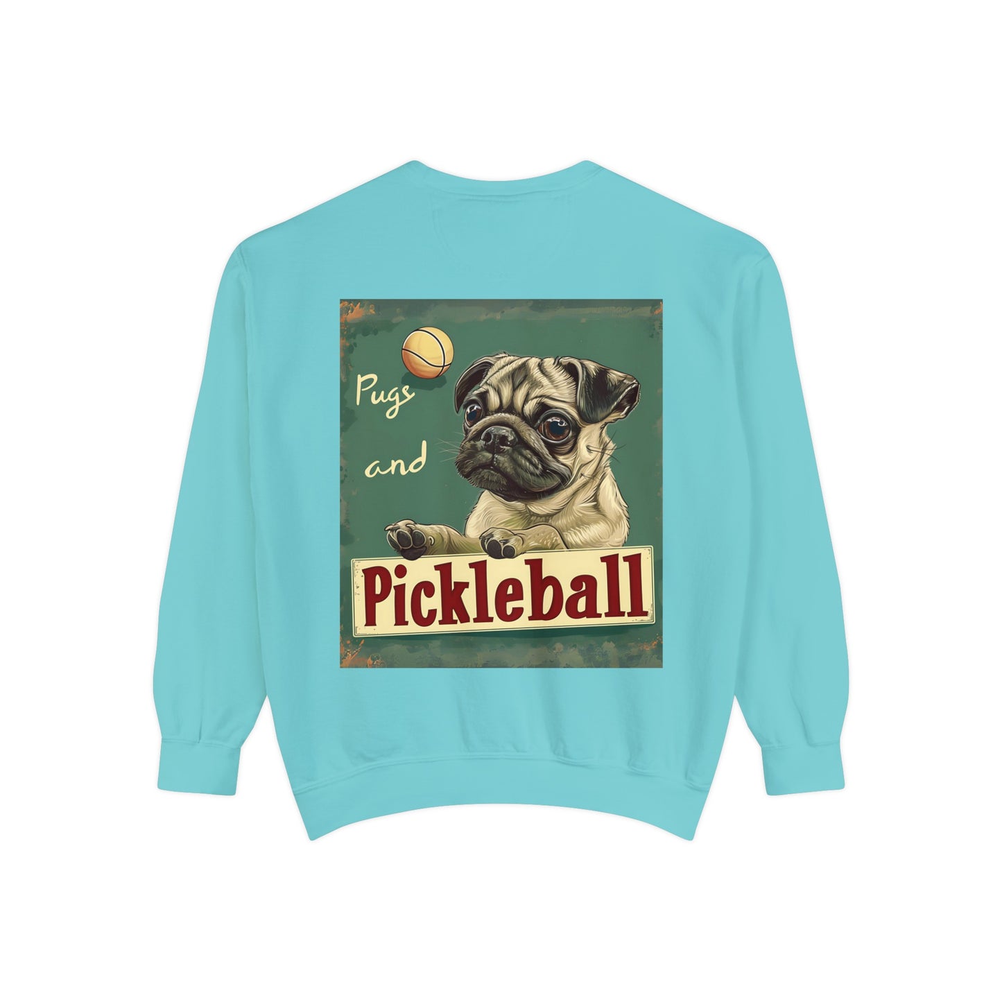 Classic Pugs and Pickleball – Unisex Cozy Pickleball Sweatshirt