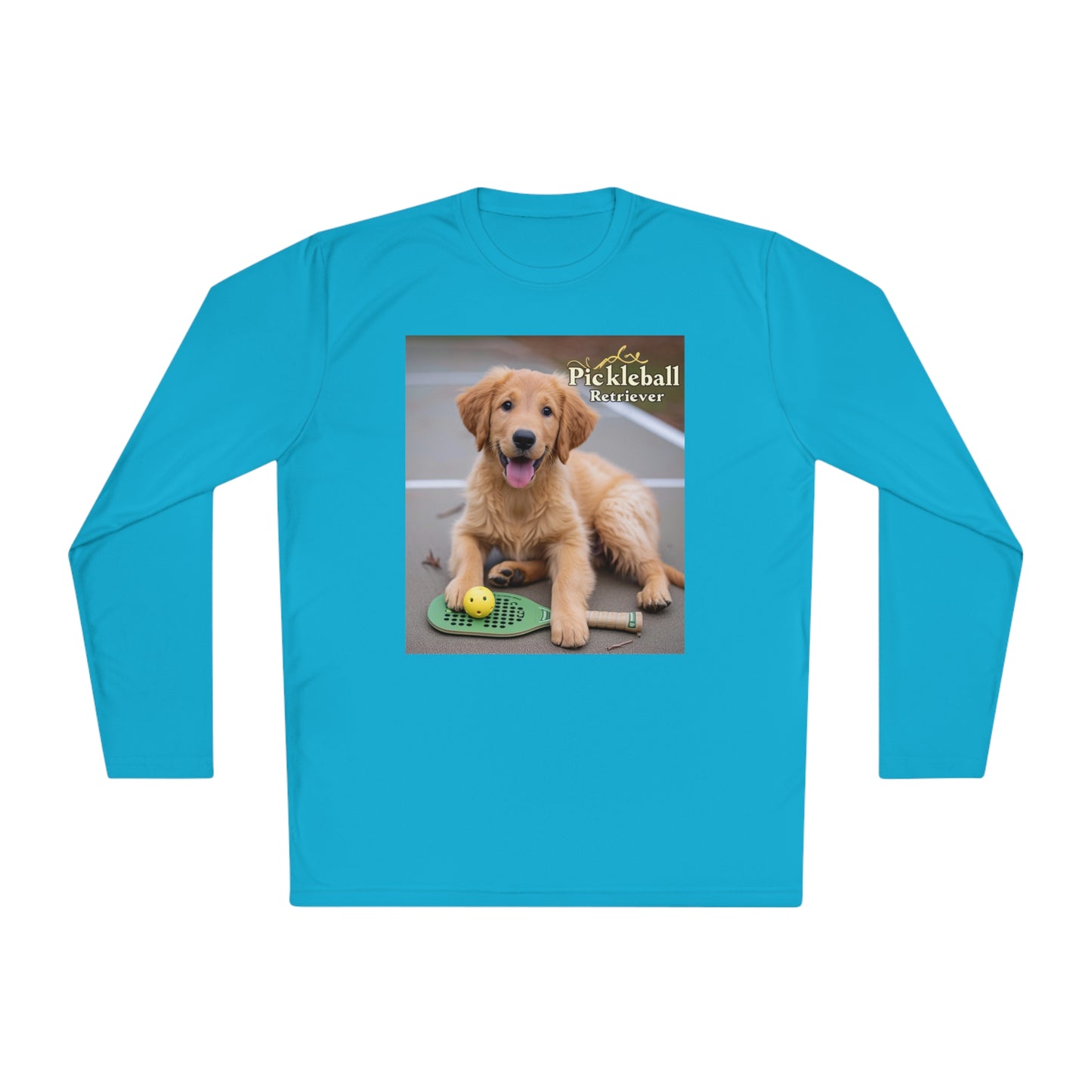 Pickleball Pup Partner – Unisex UV Protective Pickleball Long Sleeve Tee