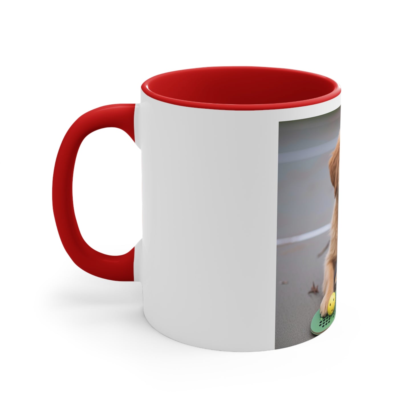 Pickleball Pup Partner – Accent Coffee Mug