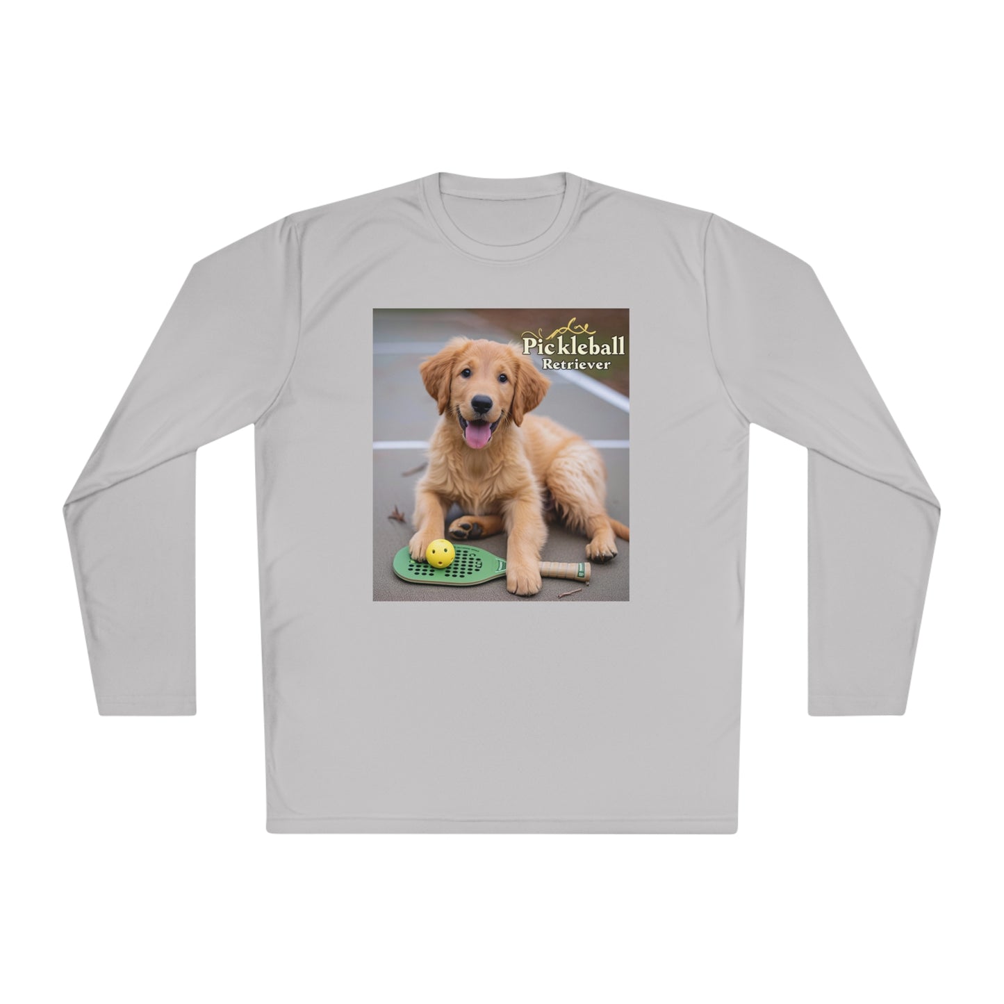 Pickleball Pup Partner – Unisex UV Protective Pickleball Long Sleeve Tee