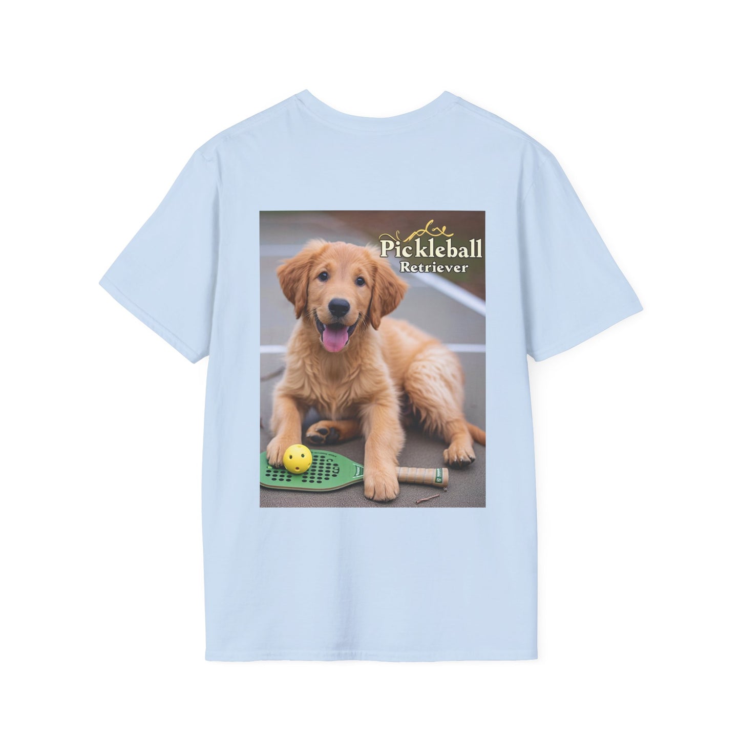 Classic Pickleball Pup Partner – Unisex Soft-Style Tee