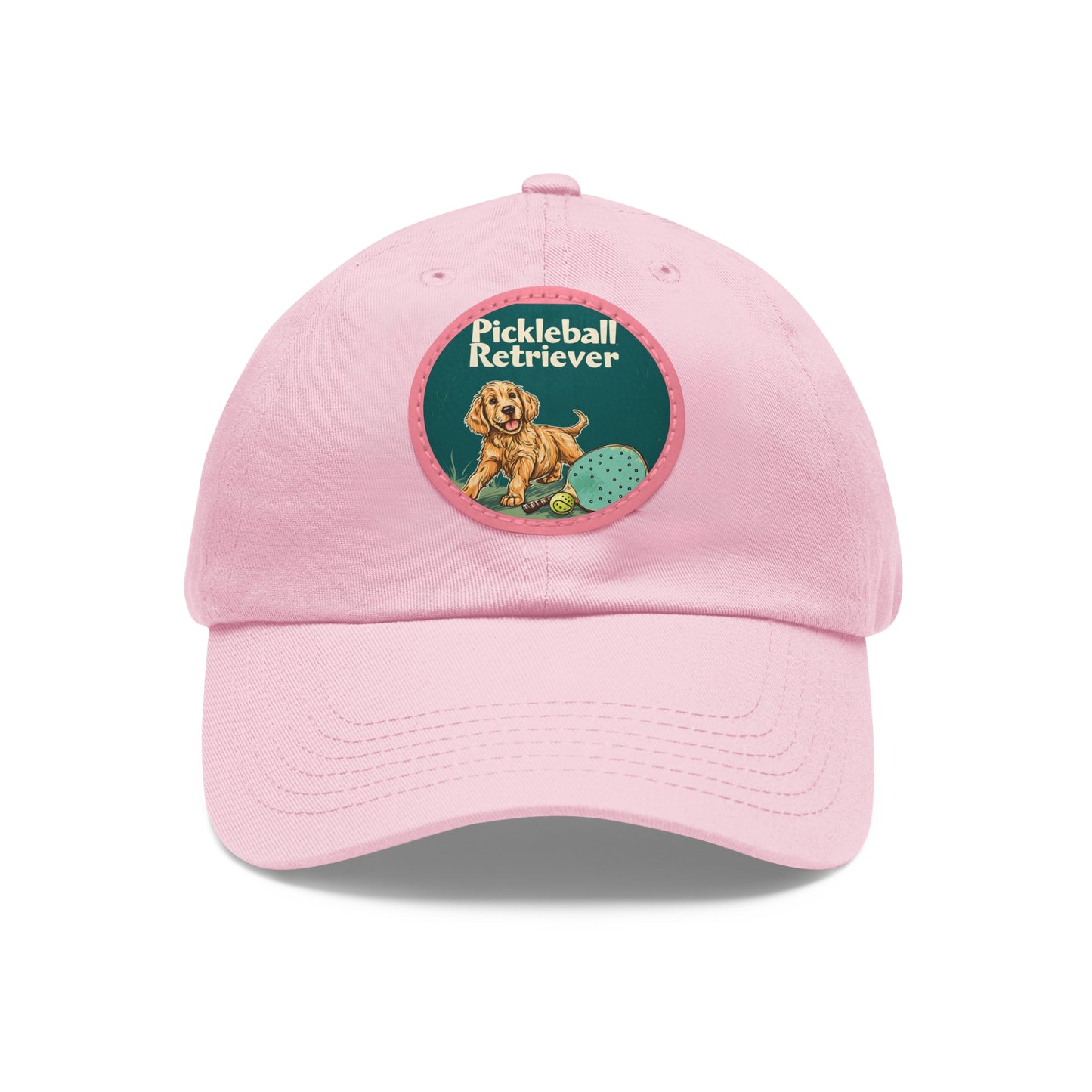 Pickleball Retriever Leather Patch Hat