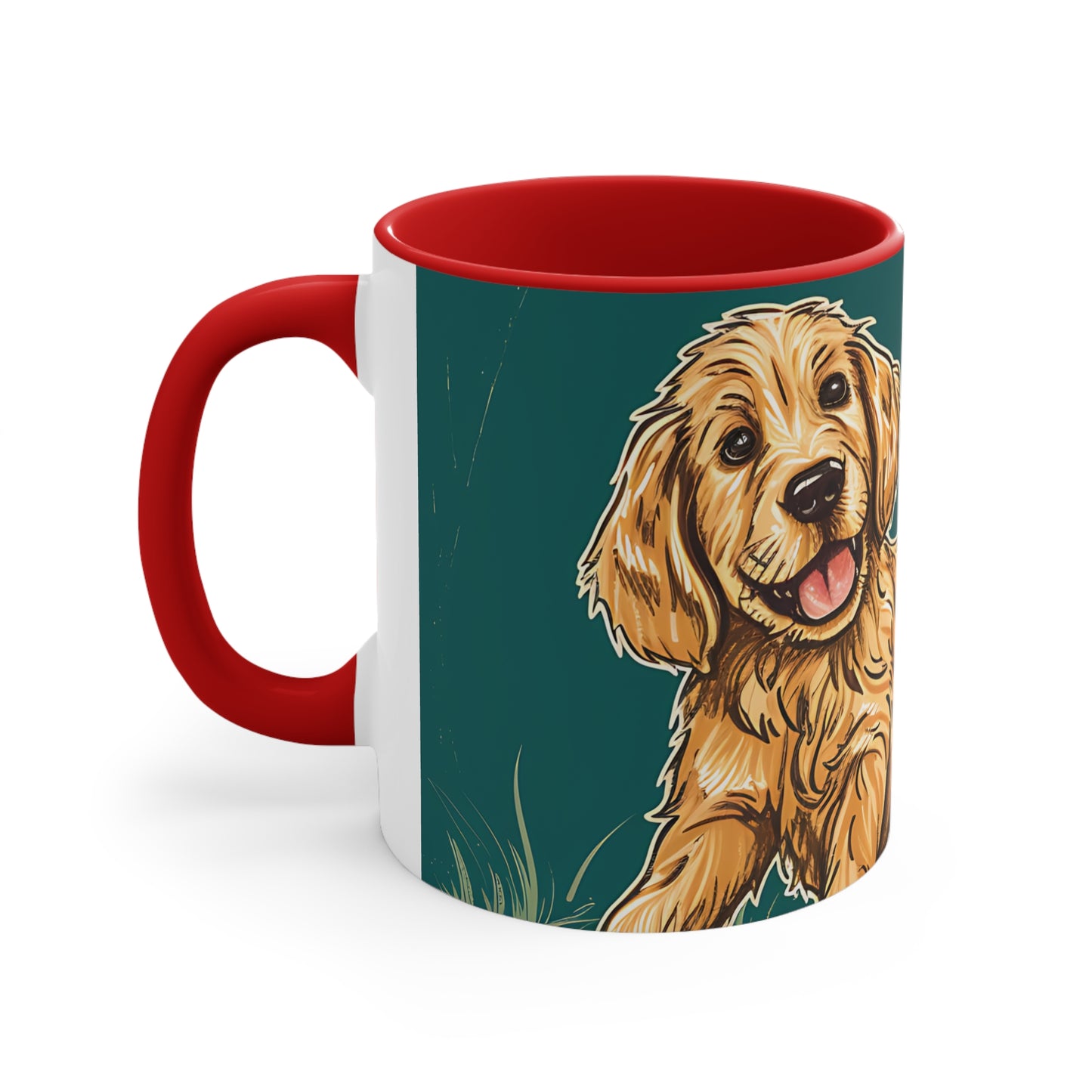 Pickleball Retriever Accent Coffee Mug