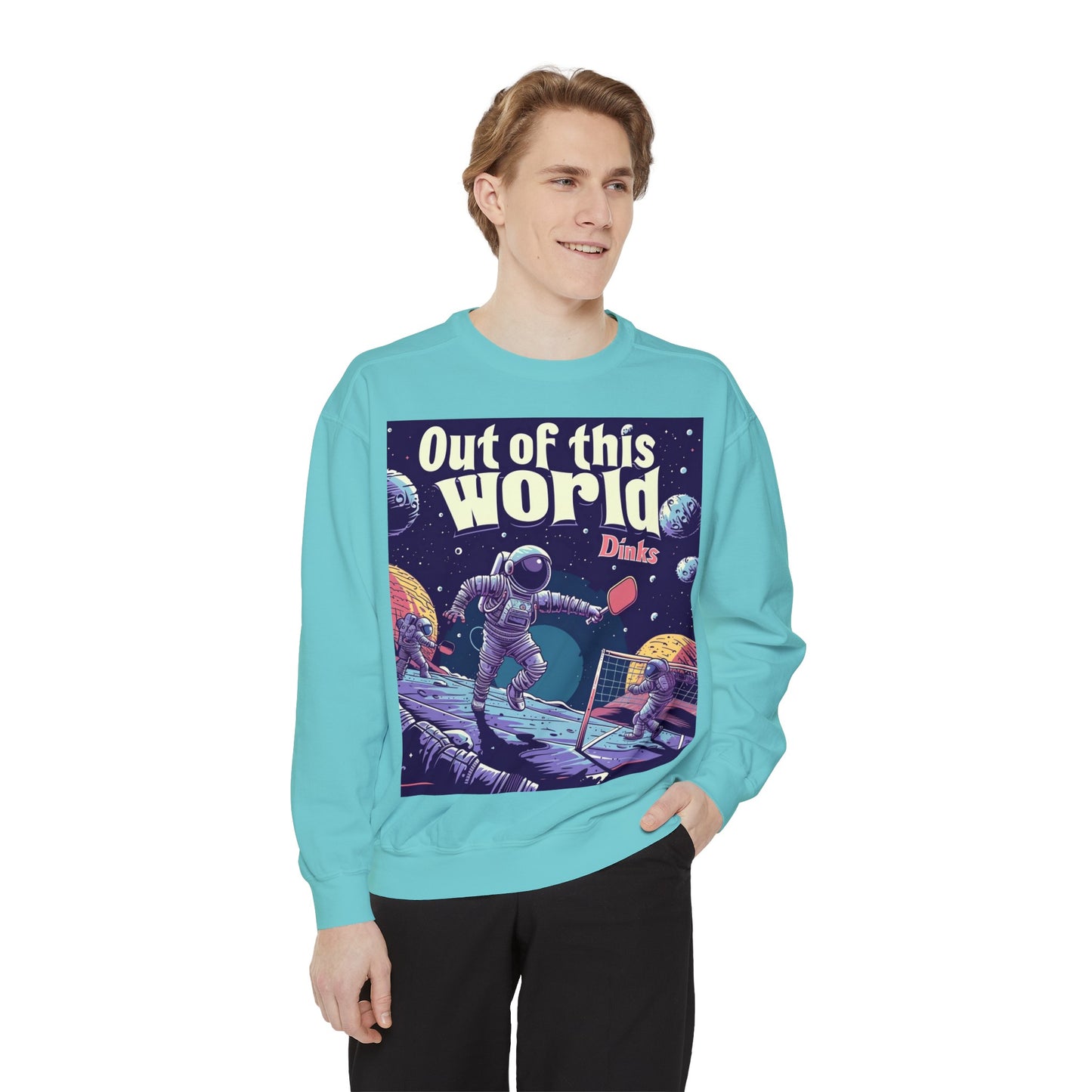 Galactic Game Point – Unisex Cozy Pickleball Sweatshirt