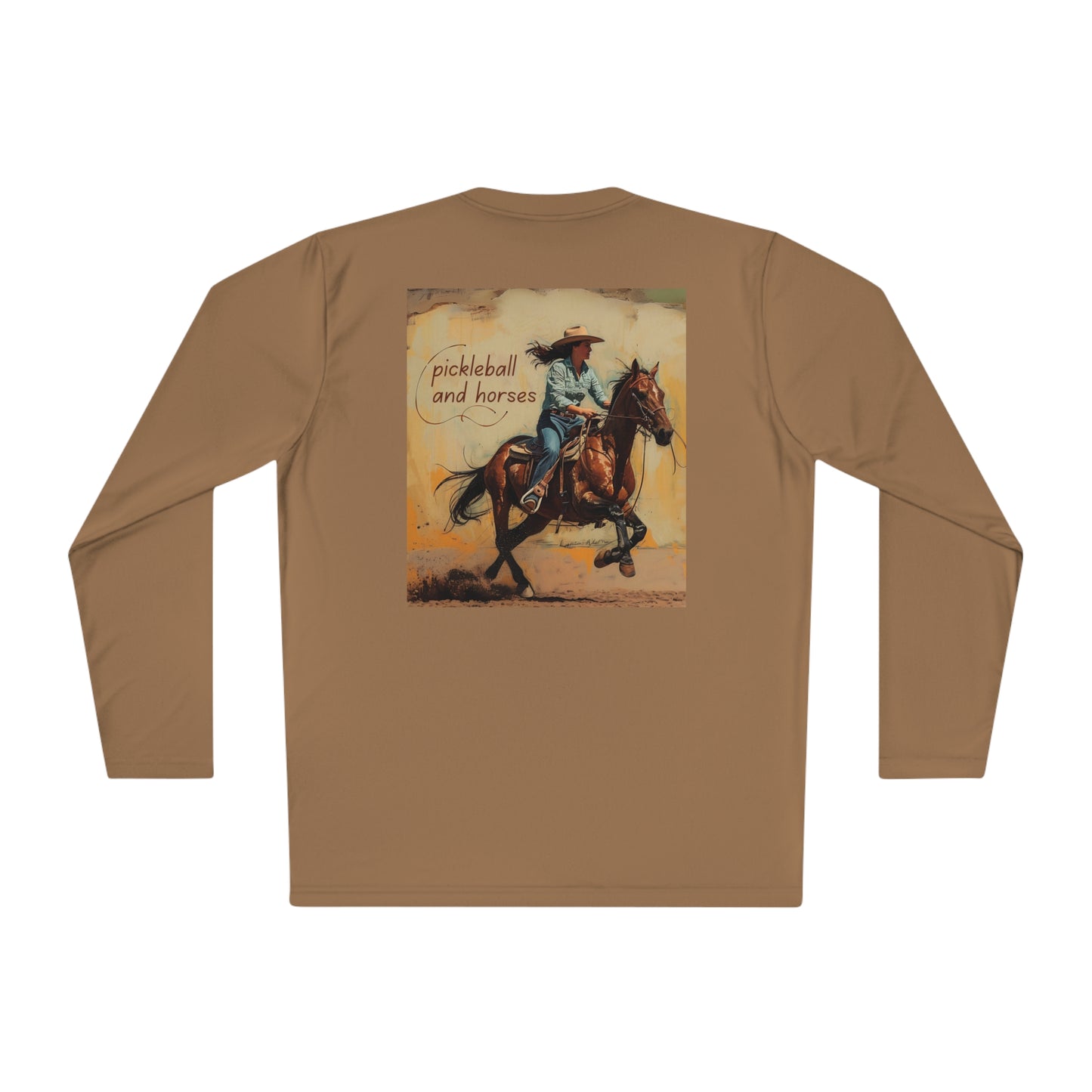 Classic Pickleball and Horses– Unisex UV Protective Pickleball Long Sleeve Tee