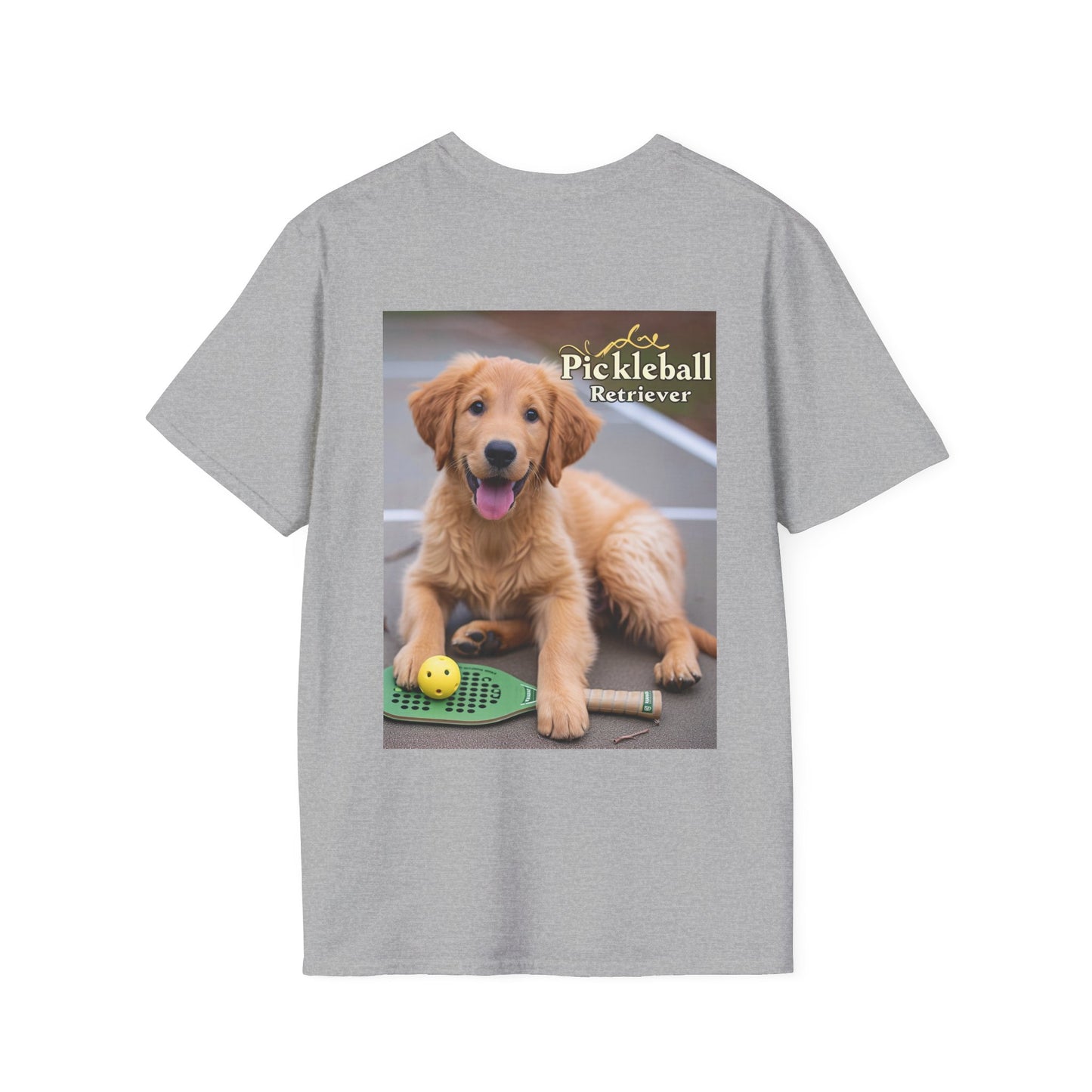 Classic Pickleball Pup Partner – Unisex Soft-Style Tee