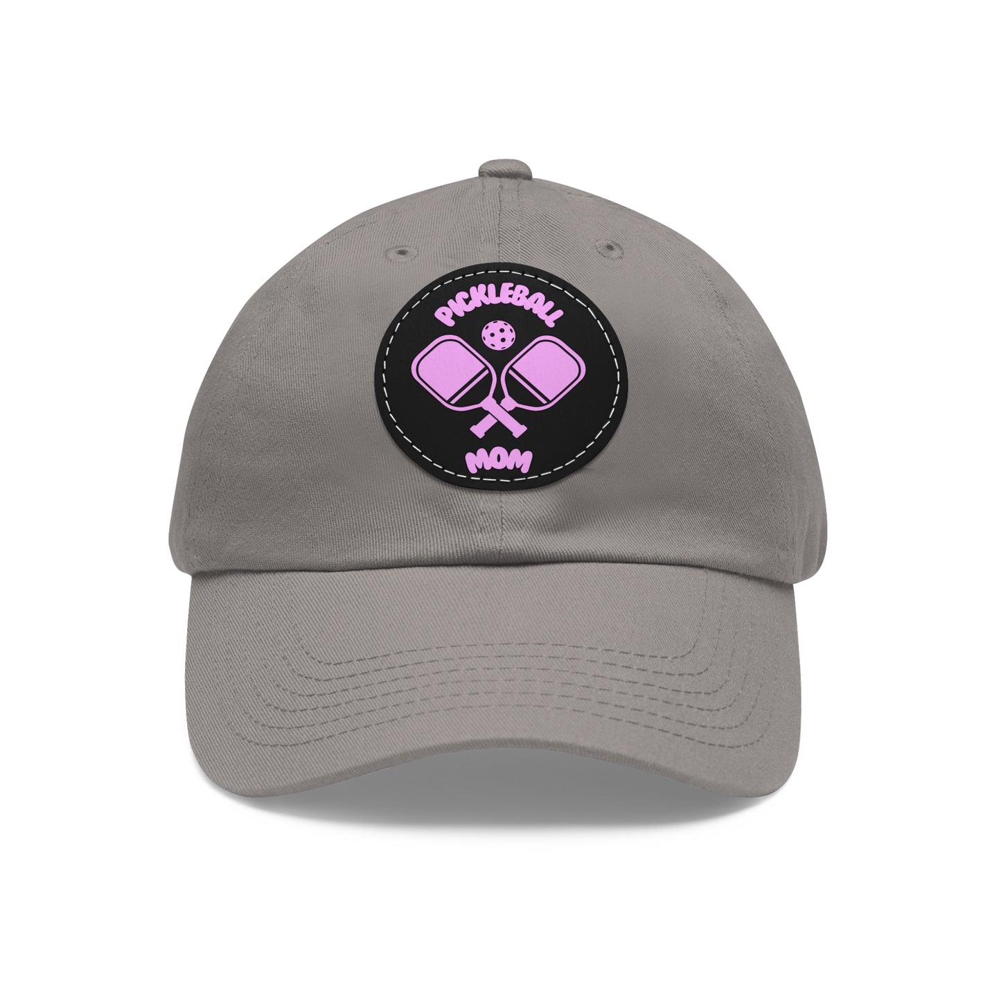 Pickleball Mom: Court Conqueror Leather Patch Hat