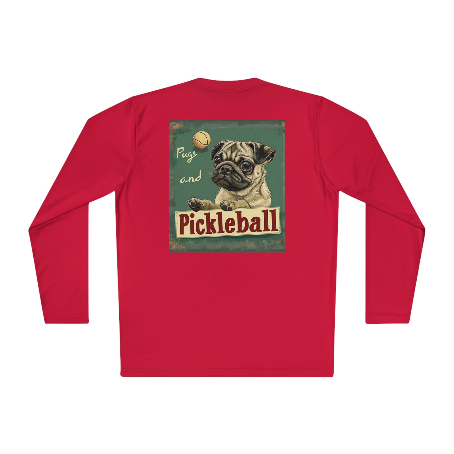 Classic Pugs and Pickleball – Unisex UV Protective Pickleball Long Sleeve Tee