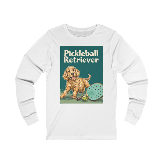 Pickleball Retriever Adventure – Unisex Long Sleeve Pickleball Tee