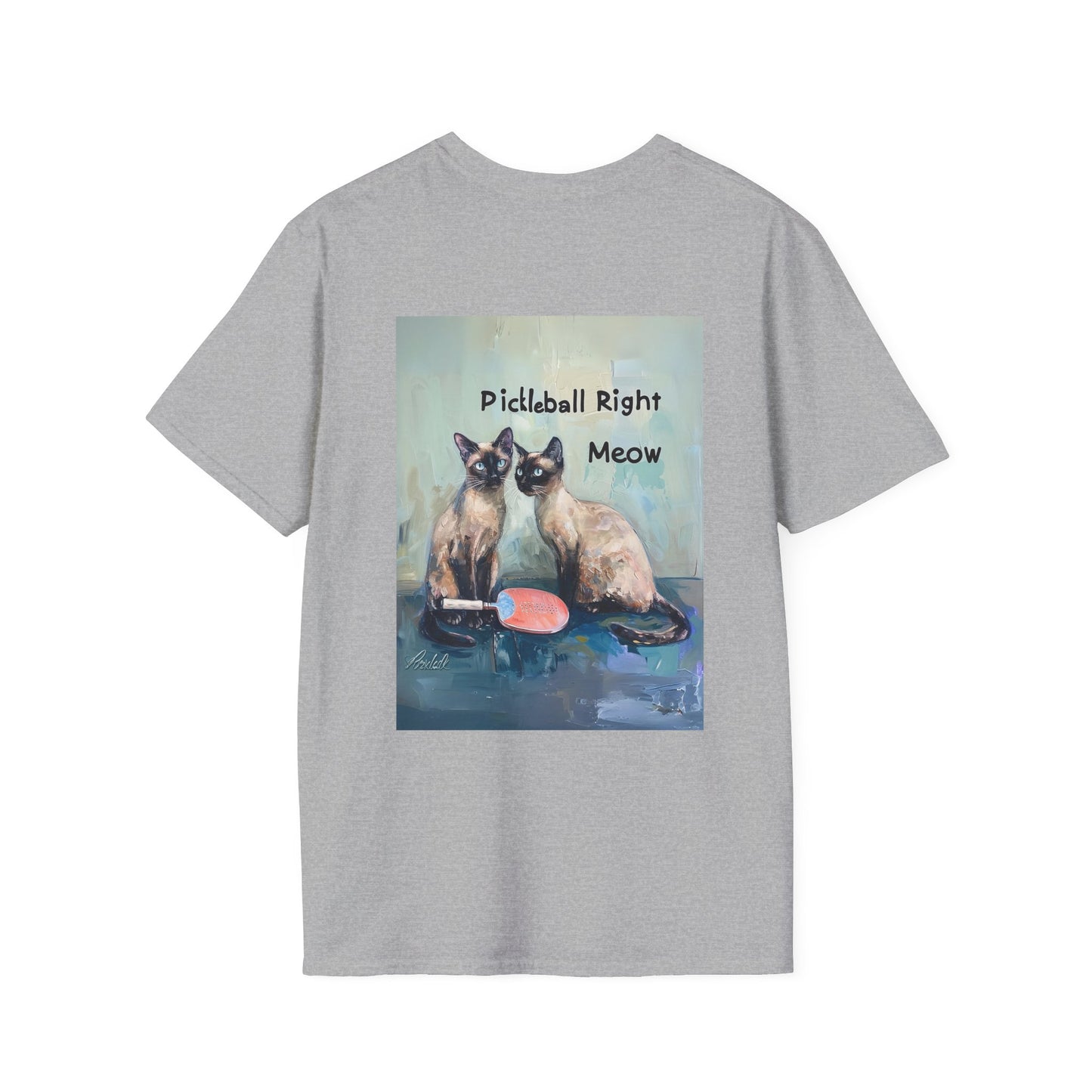 Classic Pickleball Right Meow Comfort Tee – Unisex Soft-Style