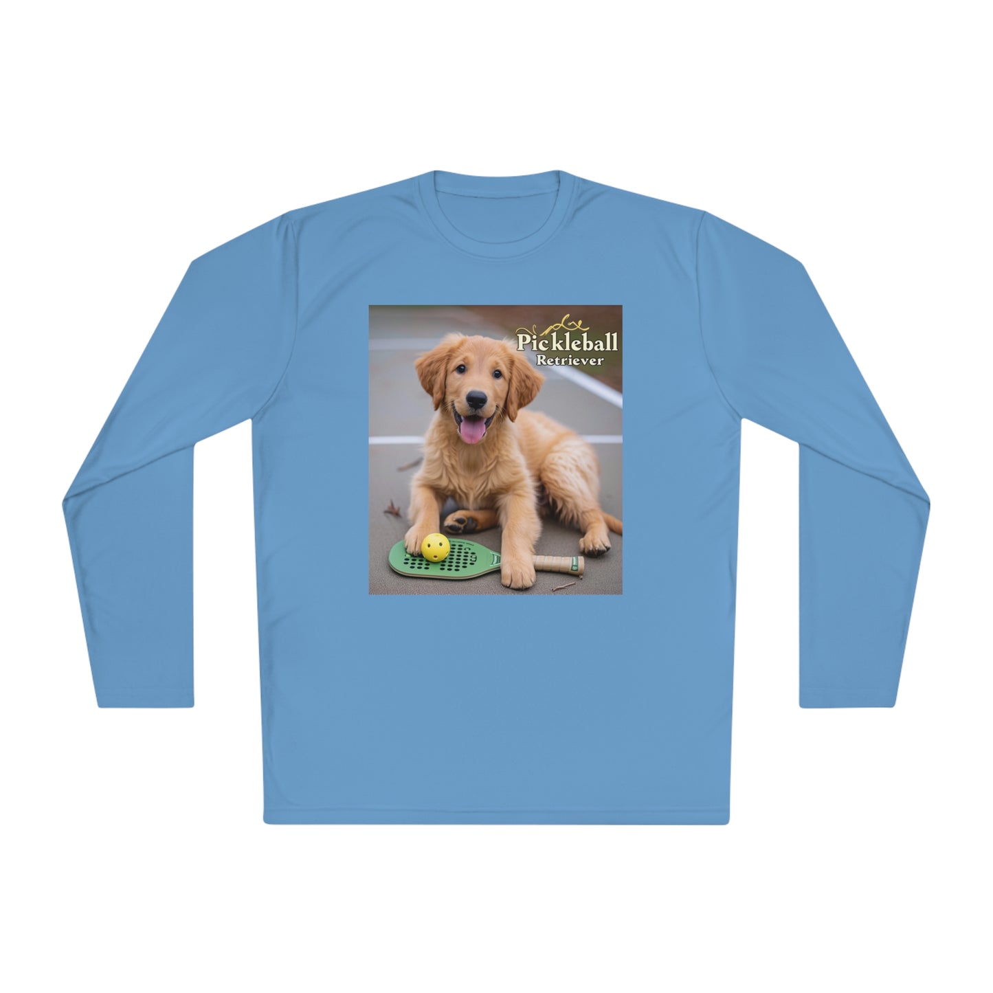 Pickleball Pup Partner – Unisex UV Protective Pickleball Long Sleeve Tee