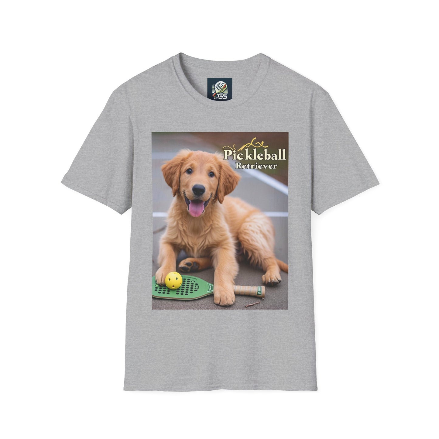 Pickleball Pup Partner – Unisex Soft-Style Tee