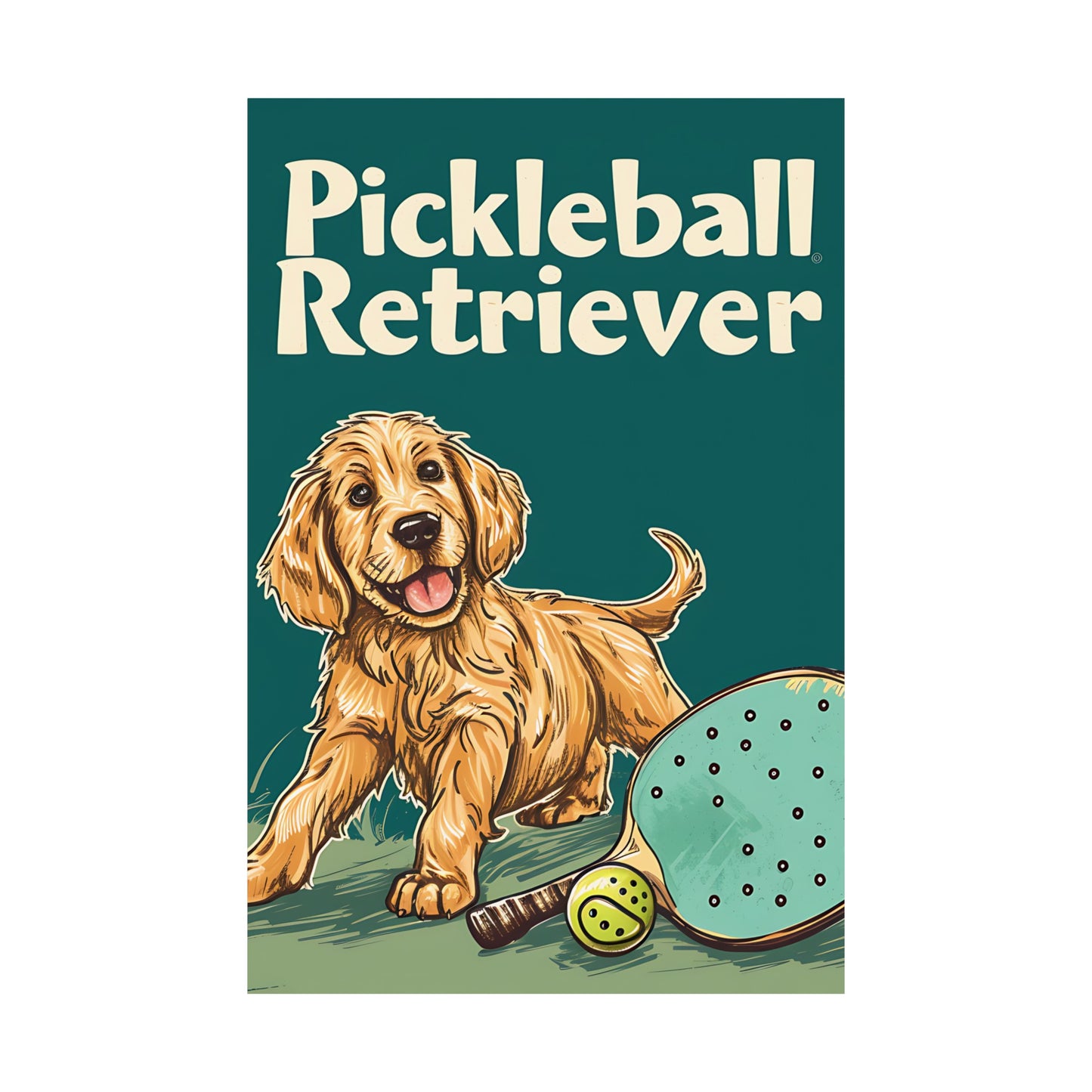 Pickleball Retriever Premium Matte Poster