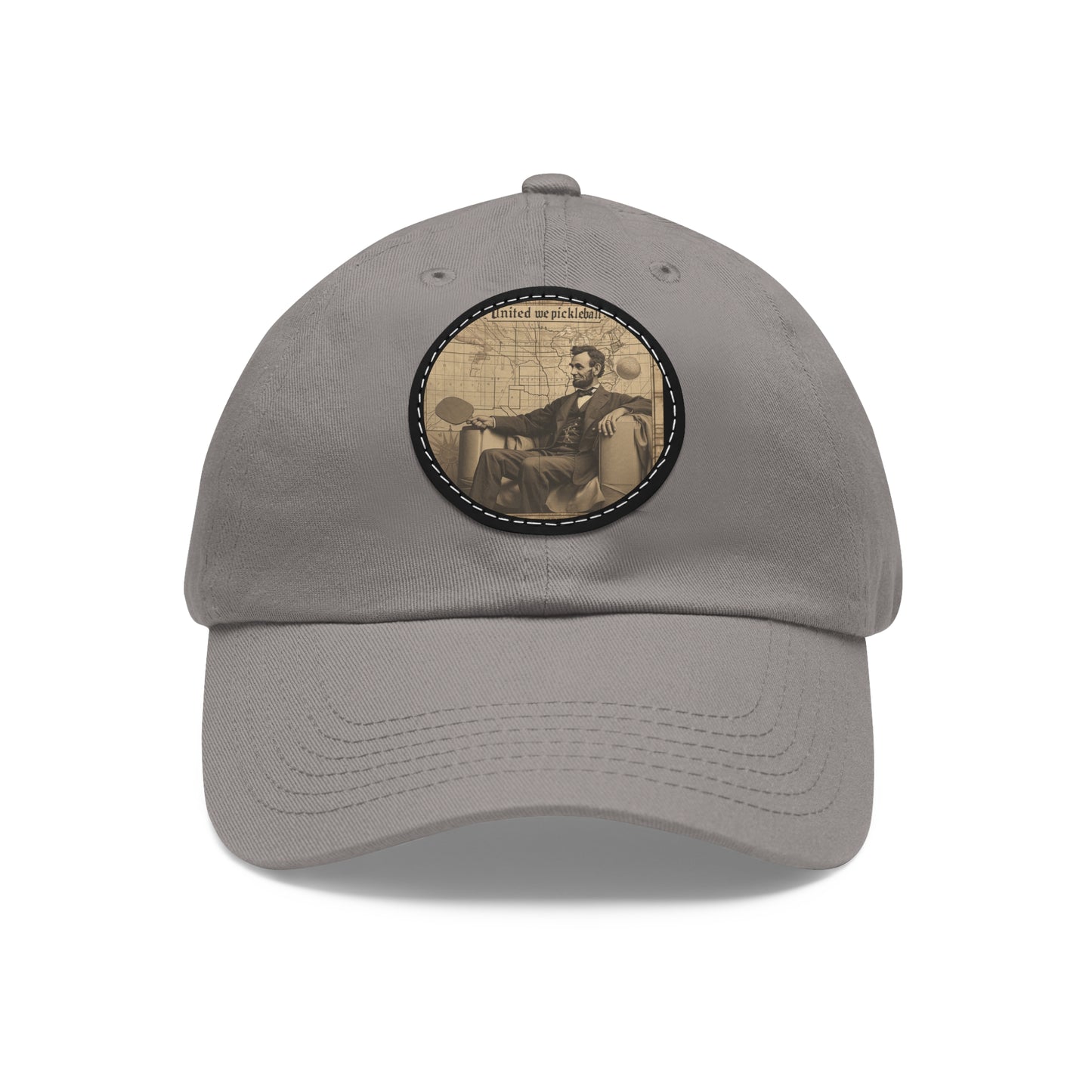 United We Pickleball Leather Patch Hat