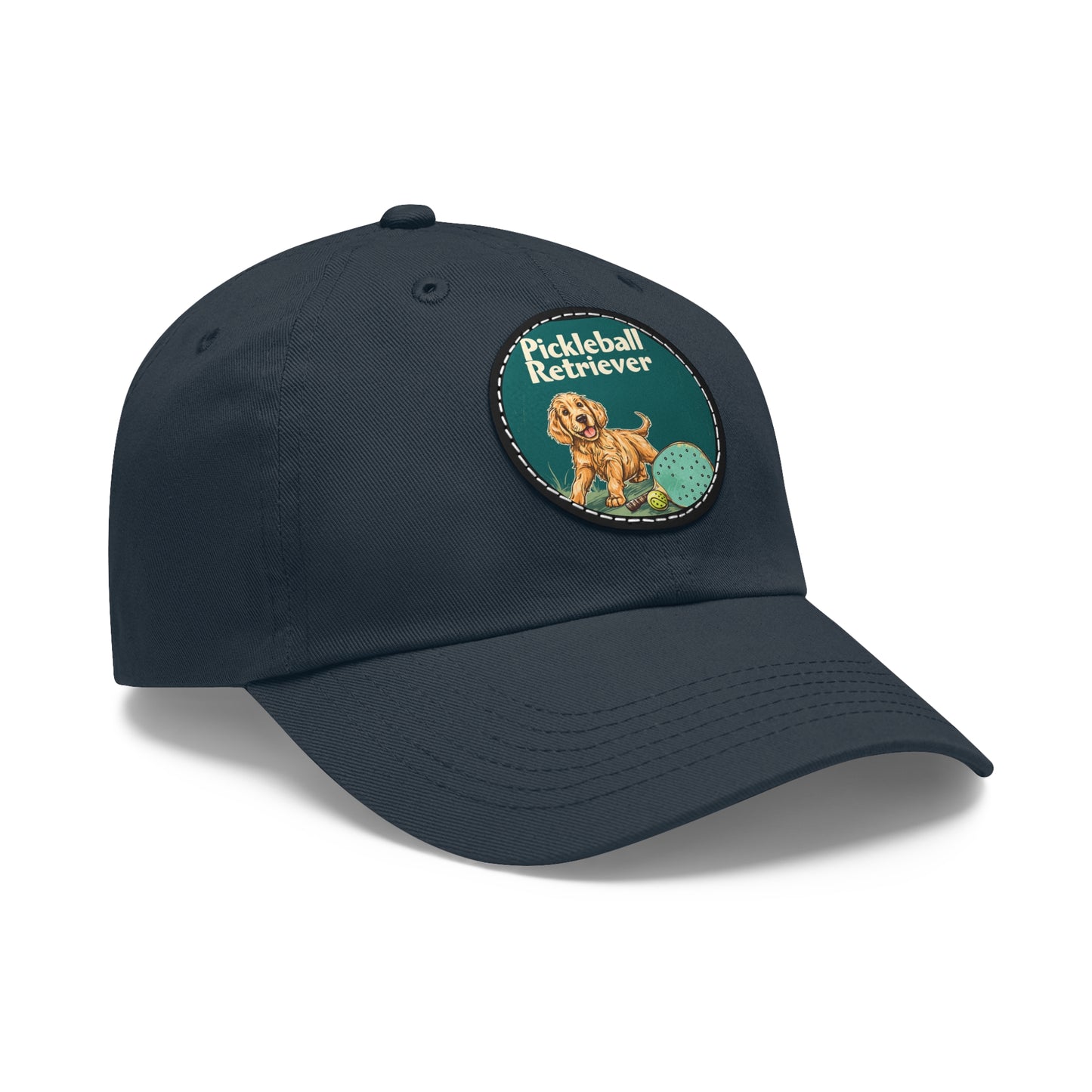 Pickleball Retriever Leather Patch Hat