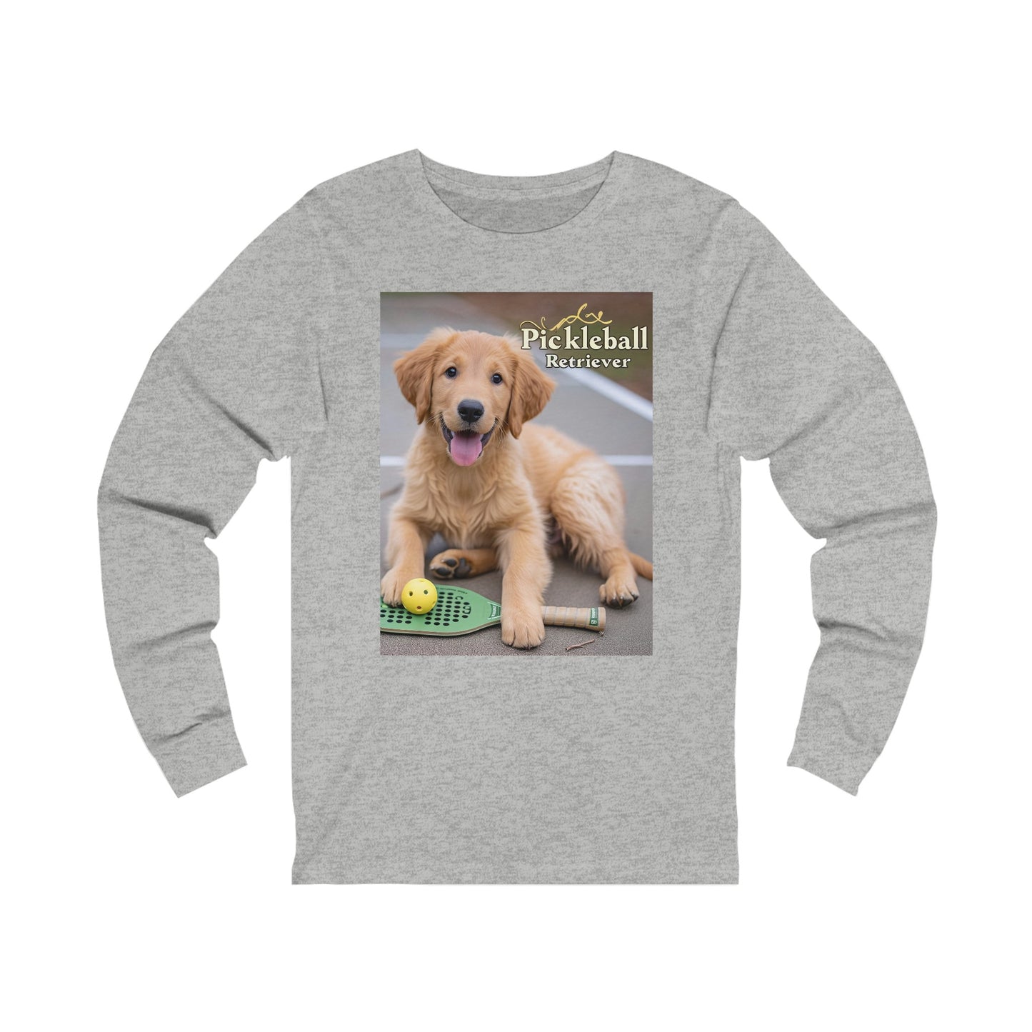 Pickleball Pup Partner – Unisex Long Sleeve Tee