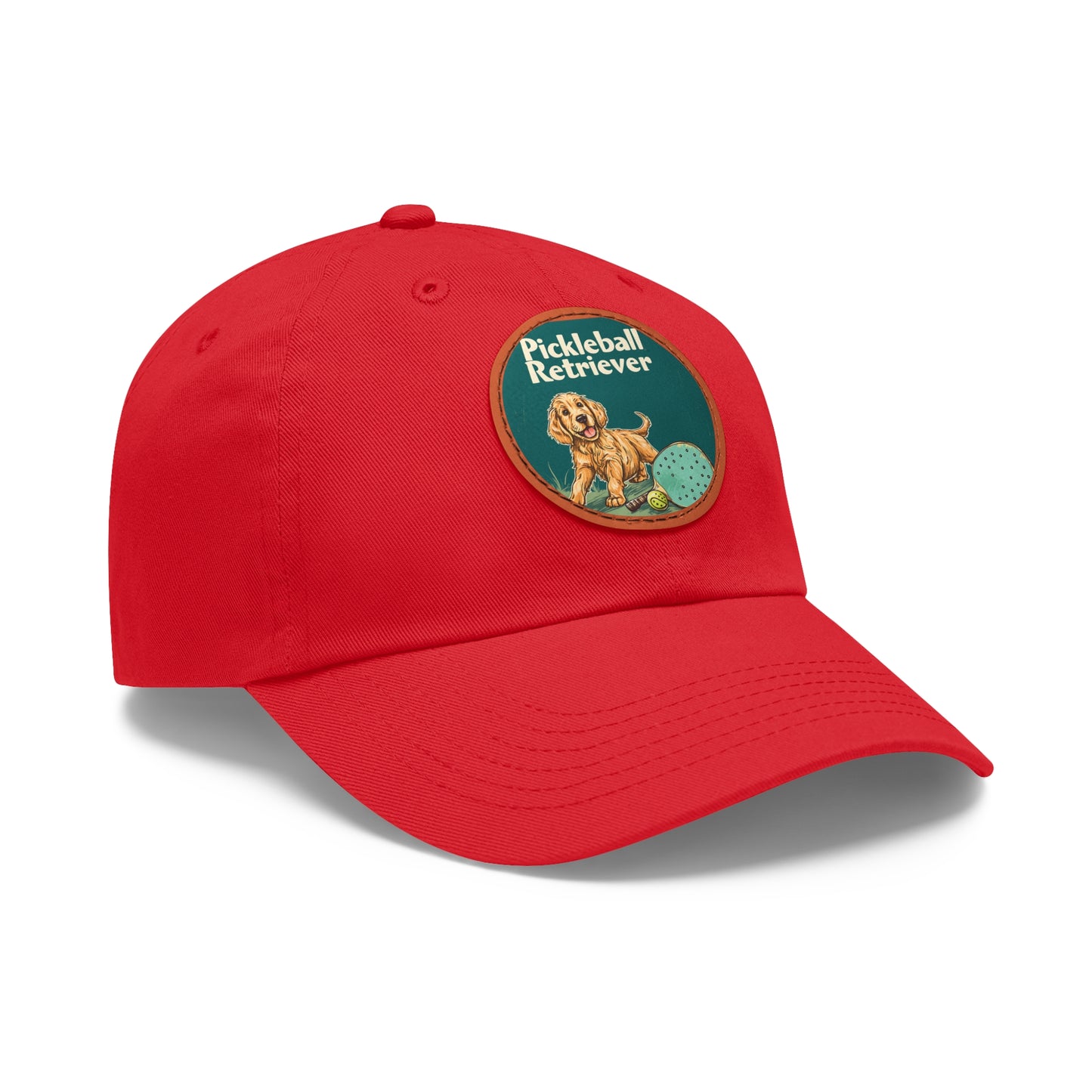 Pickleball Retriever Leather Patch Hat