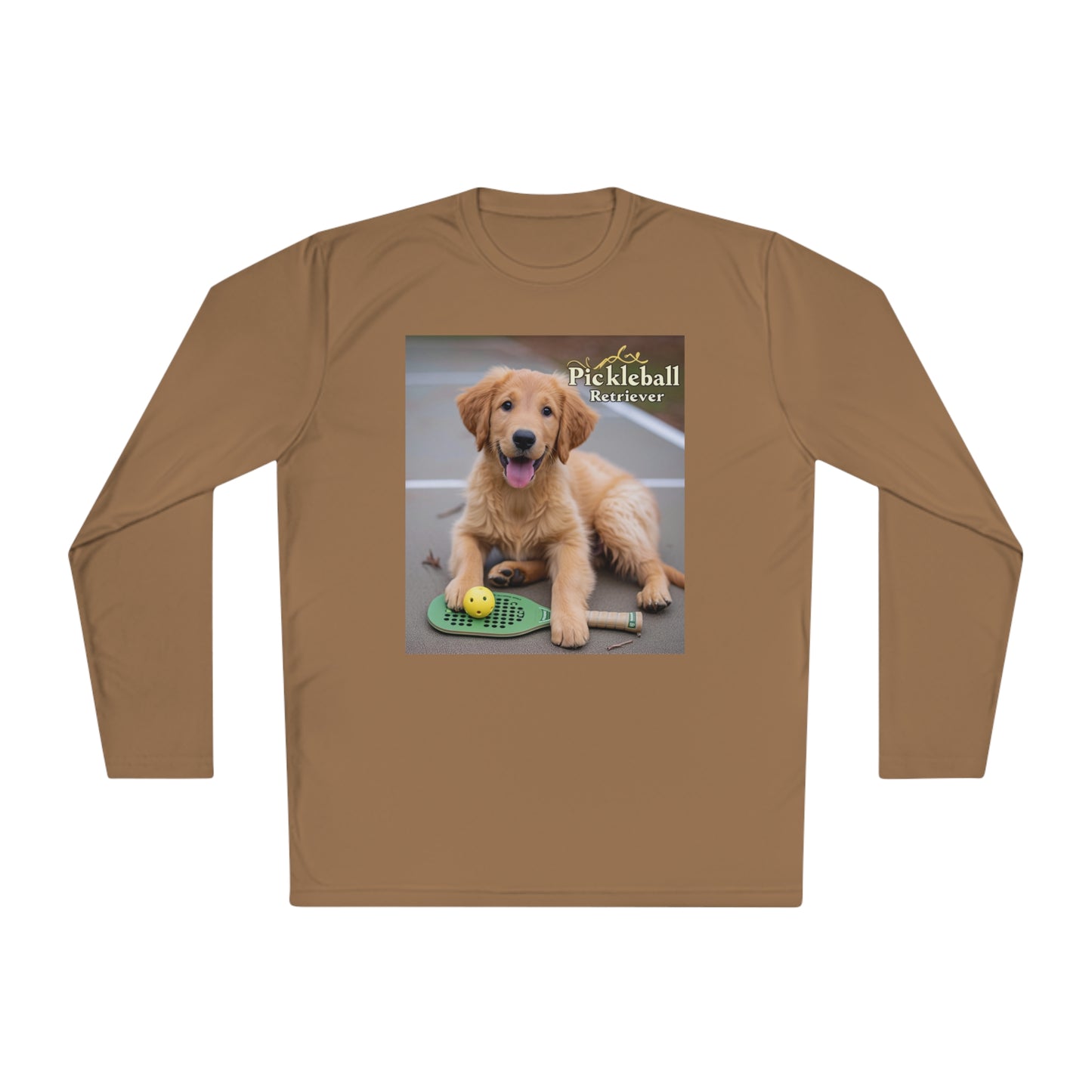 Pickleball Pup Partner – Unisex UV Protective Pickleball Long Sleeve Tee