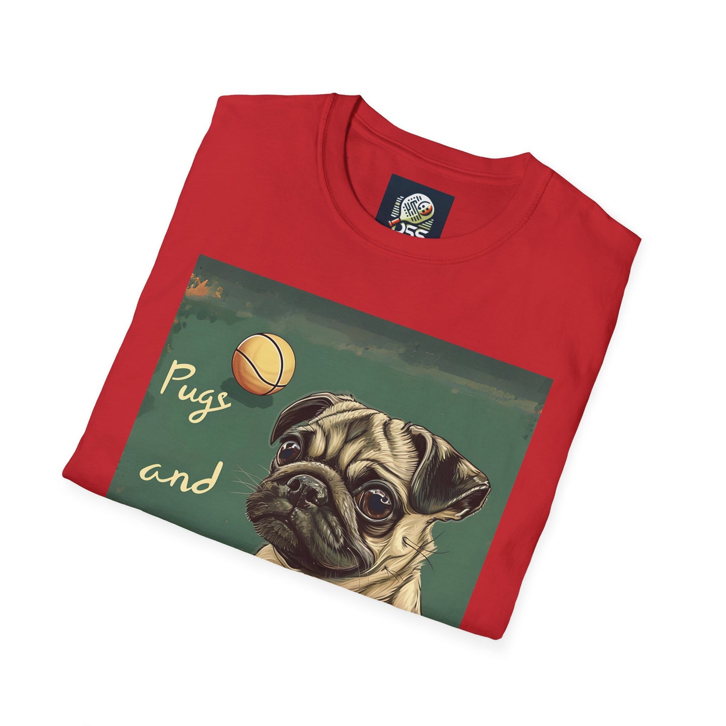 Pugs and Pickleball Comfort Tee – Unisex Soft-Style