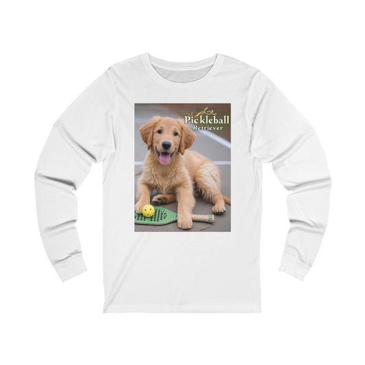 Pickleball Pup Partner – Unisex Long Sleeve Tee