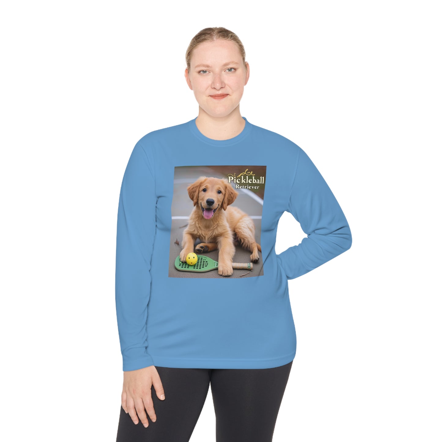 Pickleball Pup Partner – Unisex UV Protective Pickleball Long Sleeve Tee