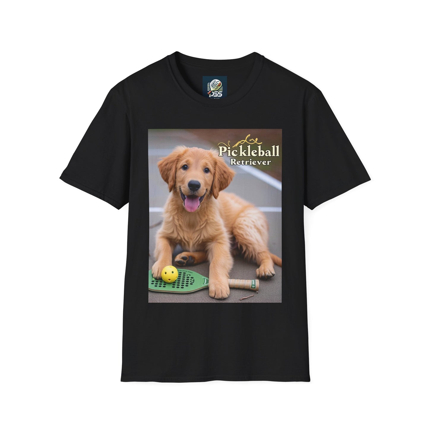 Pickleball Pup Partner – Unisex Soft-Style Tee