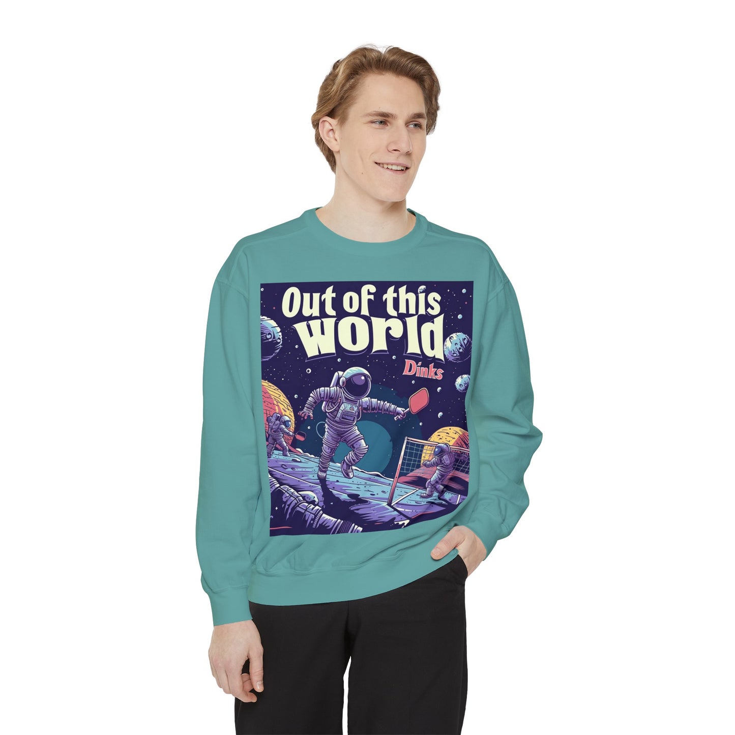 Galactic Game Point – Unisex Cozy Pickleball Sweatshirt