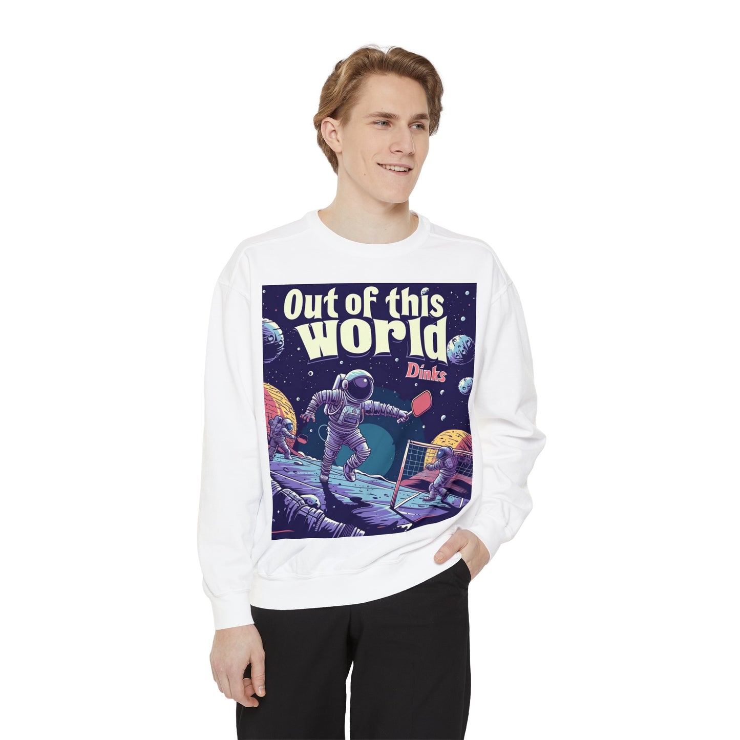 Galactic Game Point – Unisex Cozy Pickleball Sweatshirt