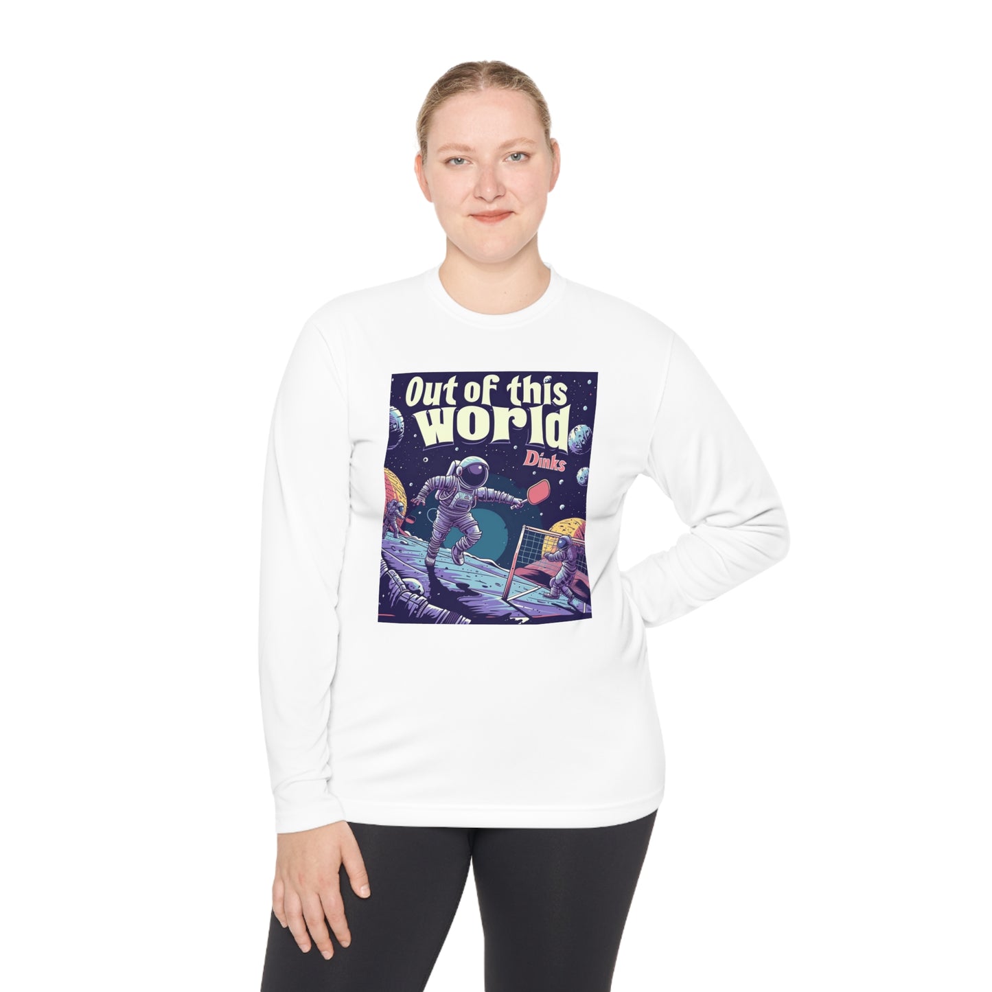 Galactic Game Point Tee – Unisex UV Protective Pickleball Long Sleeve Tee