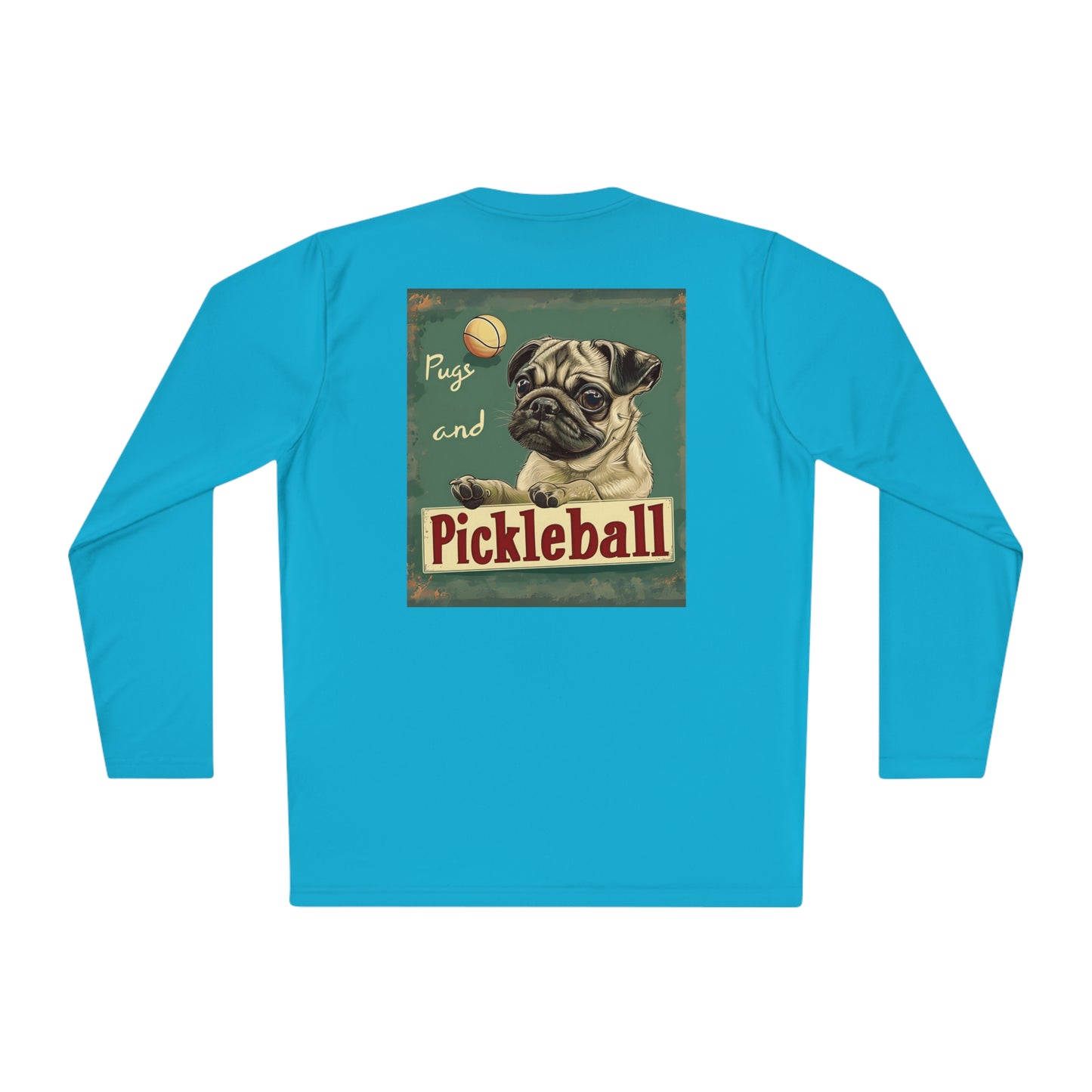 Classic Pugs and Pickleball – Unisex UV Protective Pickleball Long Sleeve Tee